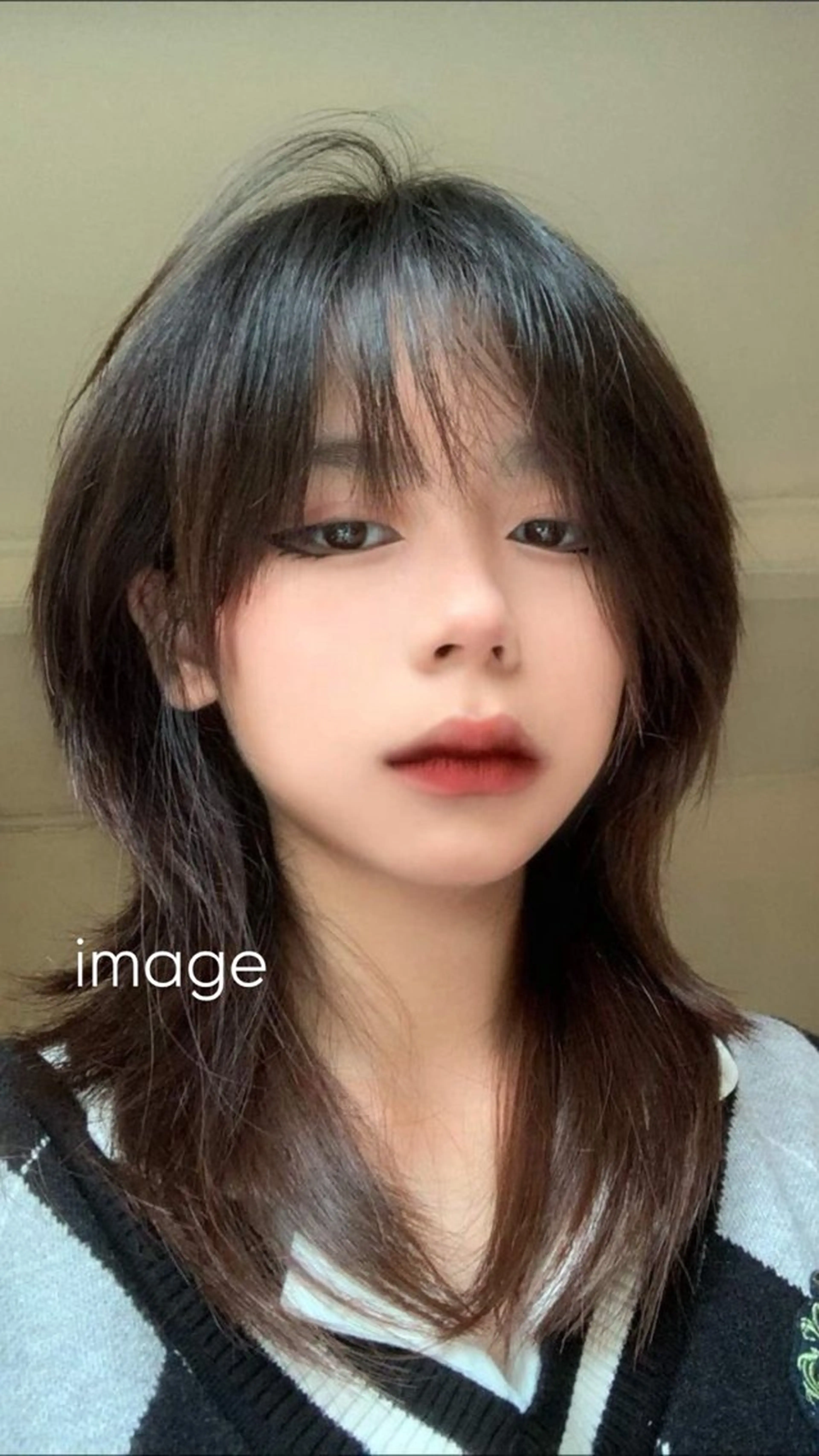 ミディアム ボブ 髪質改善 韓国風ヘア トリートメント ウルフカット designcolo r/似合わせNOKAのヘアスタイル