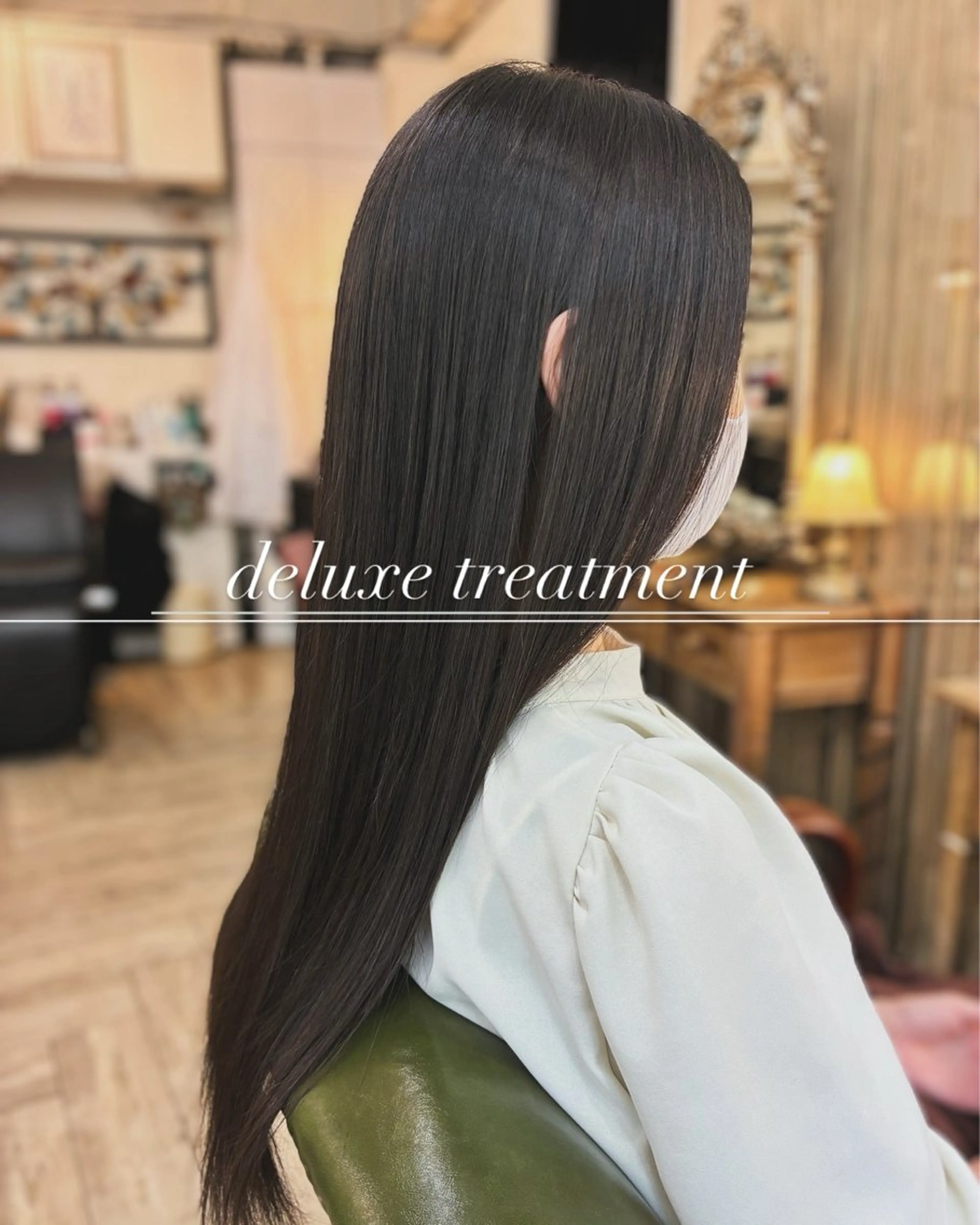 ロング トリートメント 酸熱トリートメント カット トリートメント ❤︎大人シック ベージュrihoのヘアスタイル