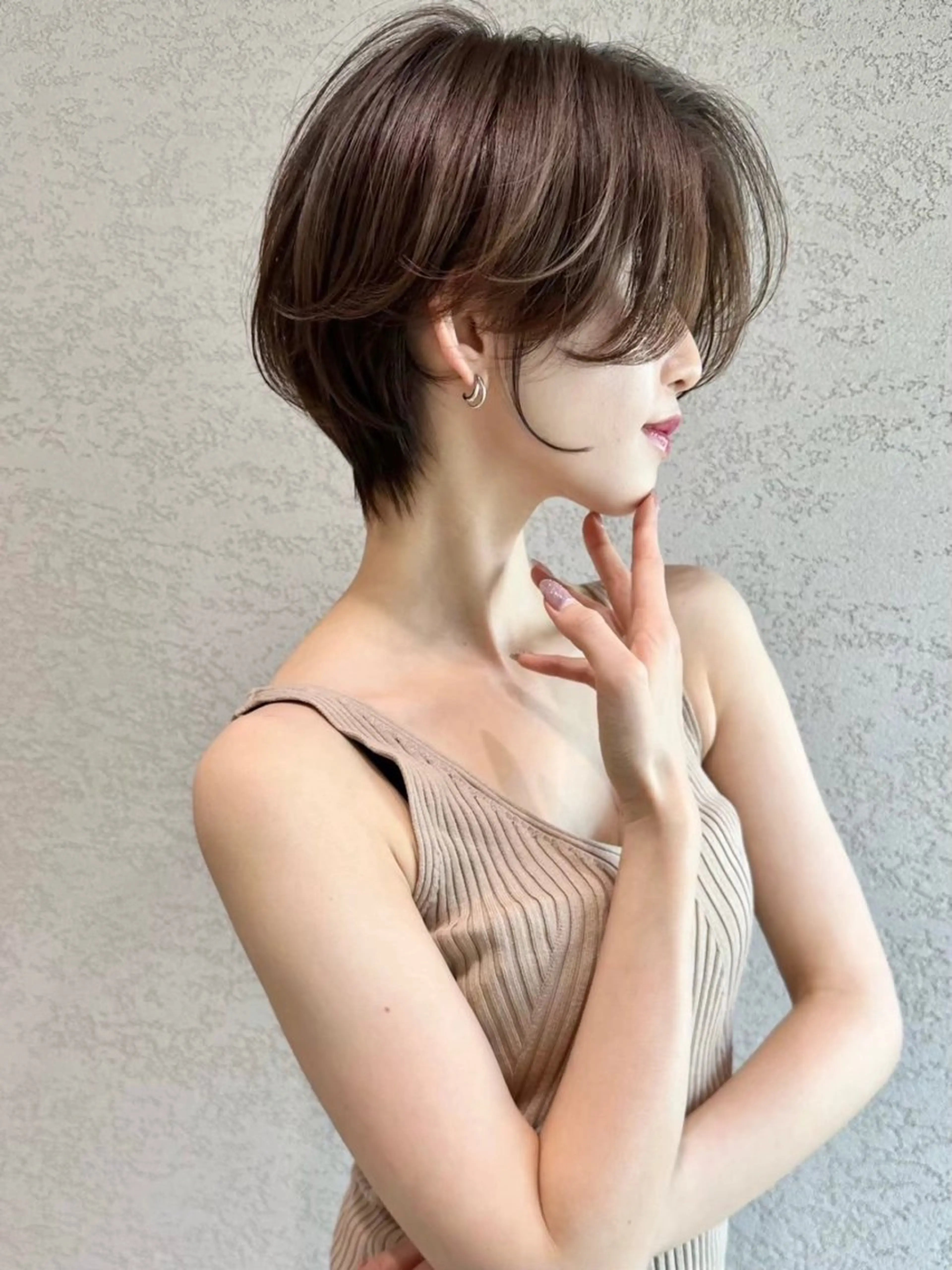 ショート カラー カット ヘアカラー トリートメント ショート/ボブ 岡田洸太のヘアスタイル