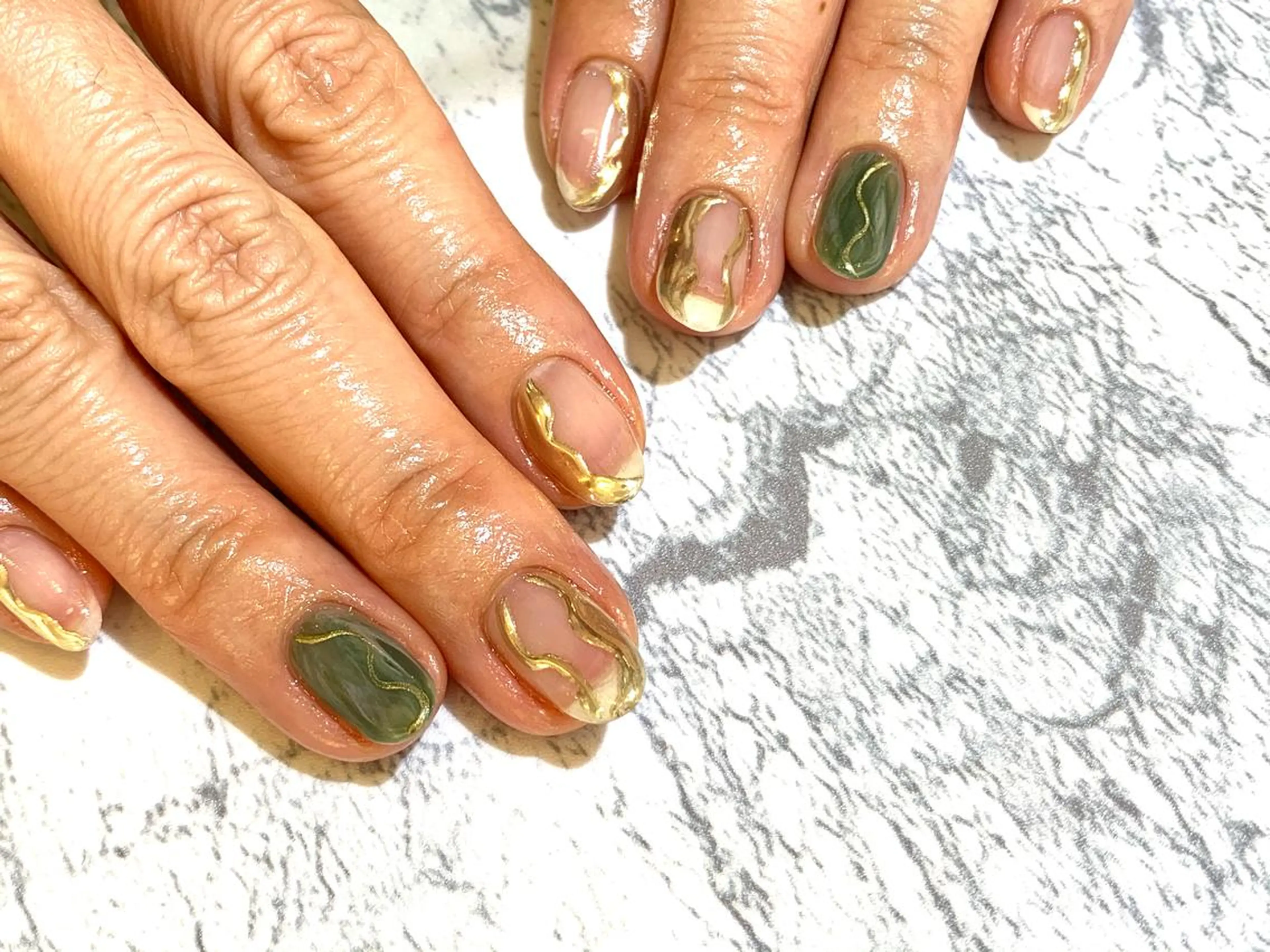 ネイル ハンドネイル 水戸 彩夏のネイルデザイン