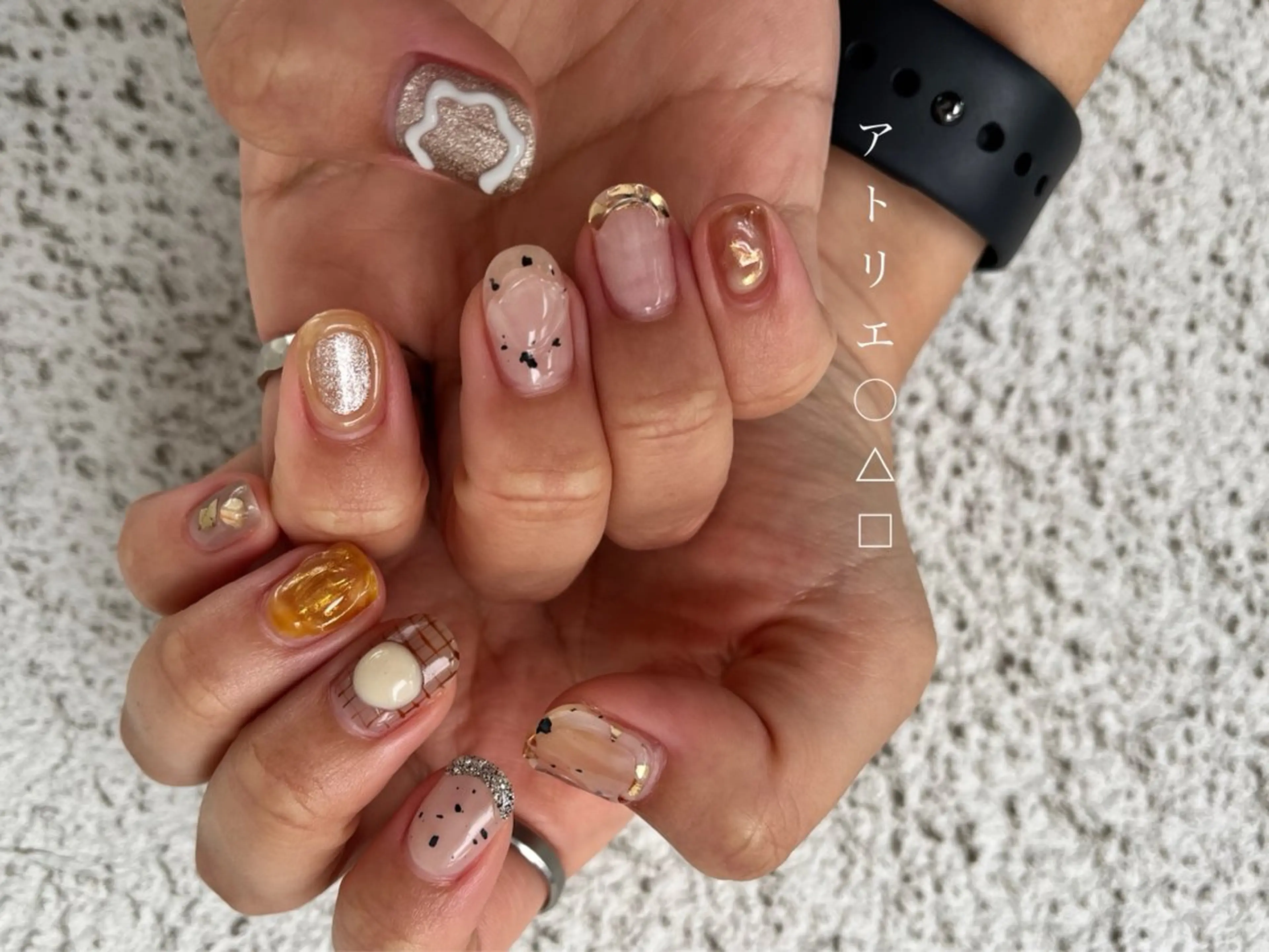 ネイル ハンドネイル アトリエ ○△□のネイルデザイン
