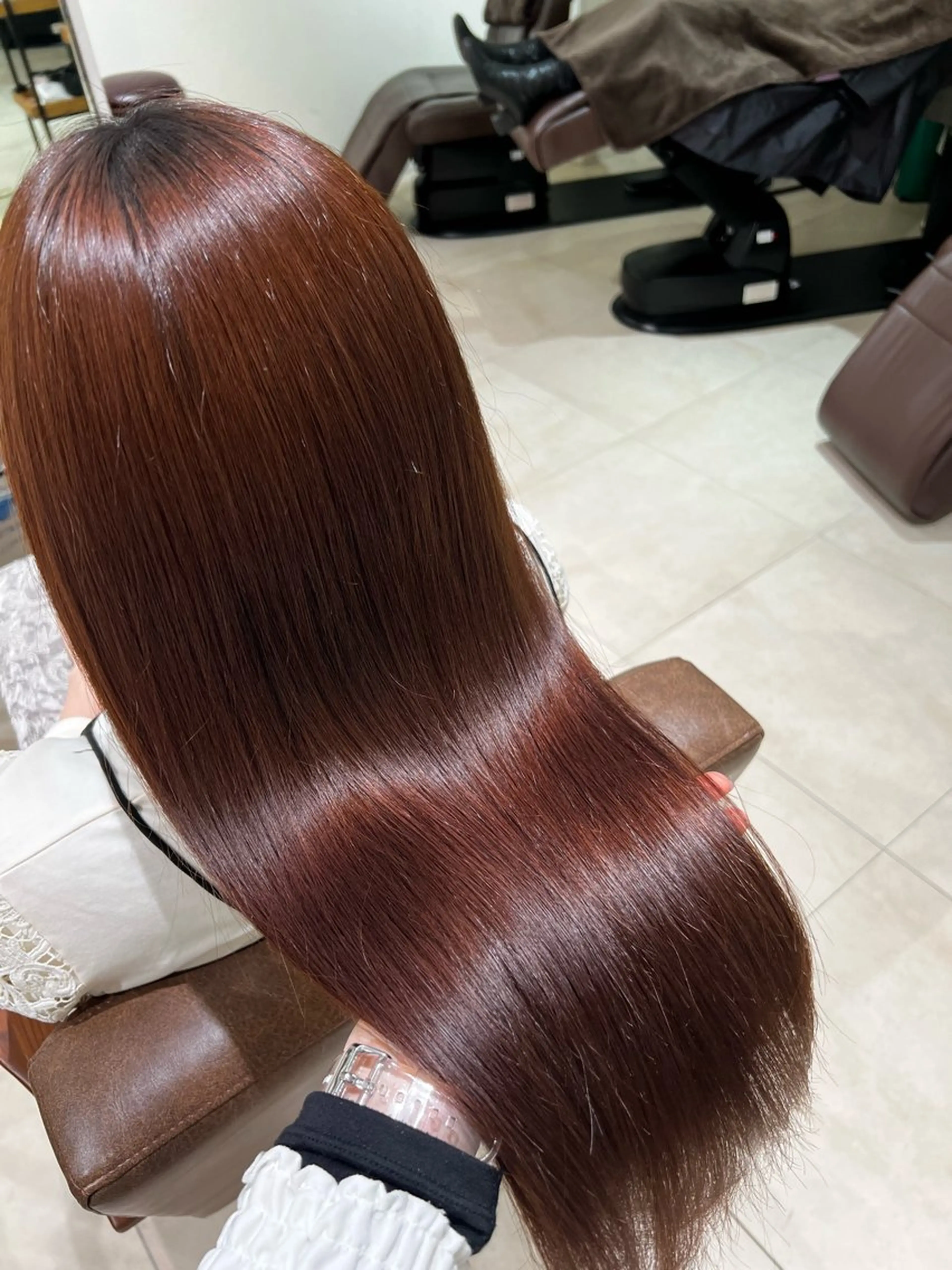 ロング カラー 艶カラー🩵中久保 舞優🩵のヘアスタイル