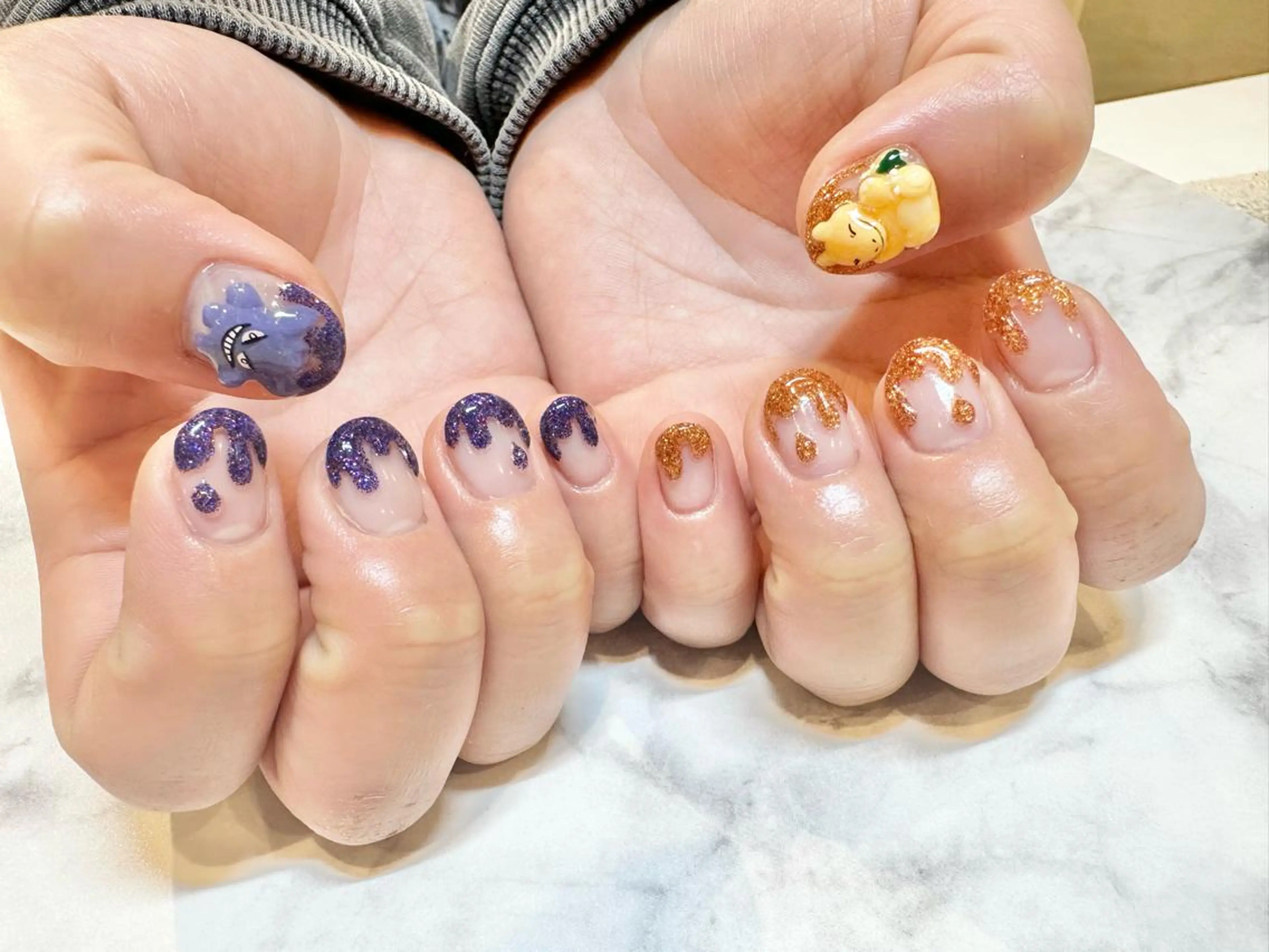 ネイル ロングネイル メンズネイル スカルプネイル ハンドネイル 痛ネイル🩶推し活 🤍店長sagawaのネイルデザイン