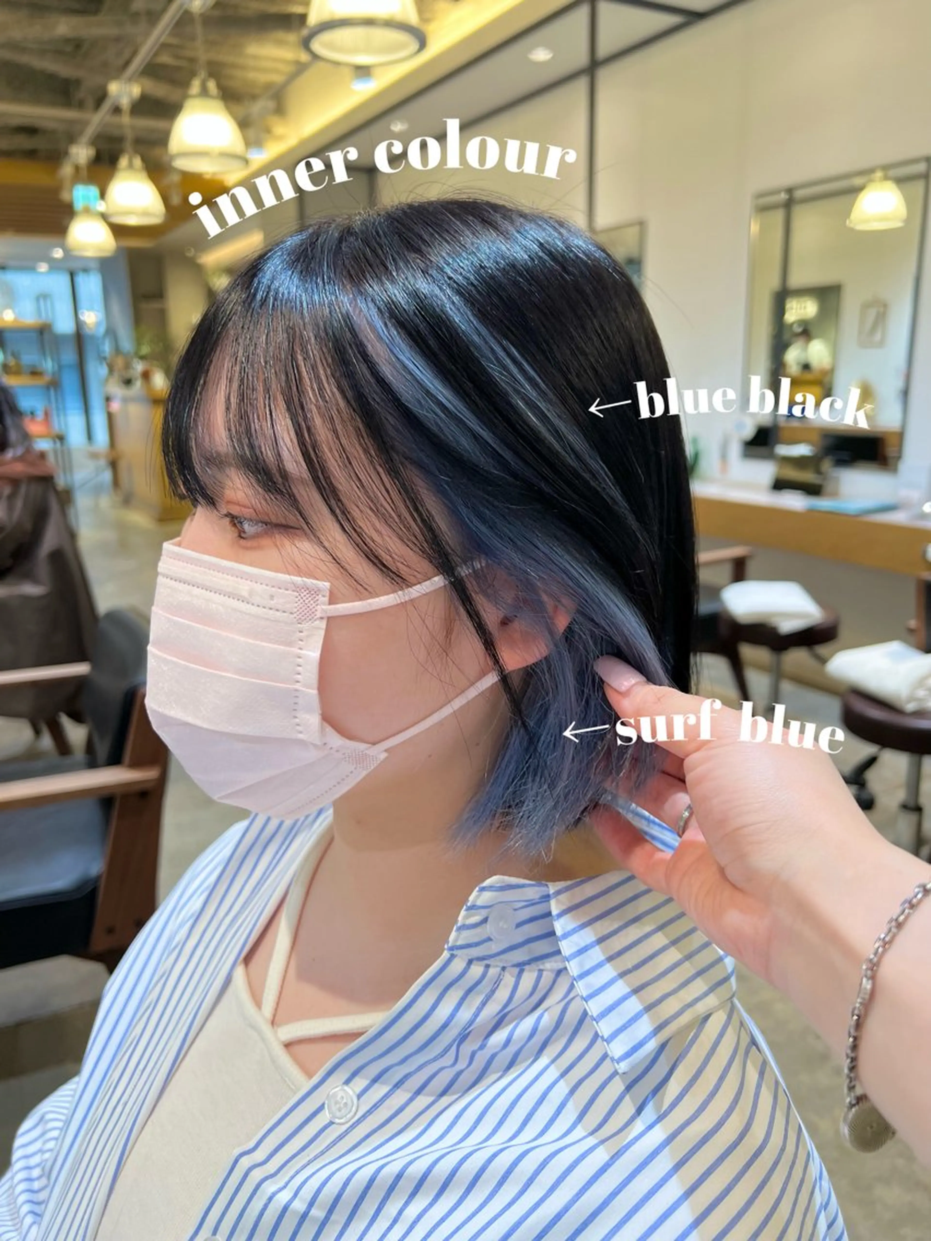 ミディアム カラー ブリーチ Kana 🍋 ハイトーン【高円寺】のヘアスタイル