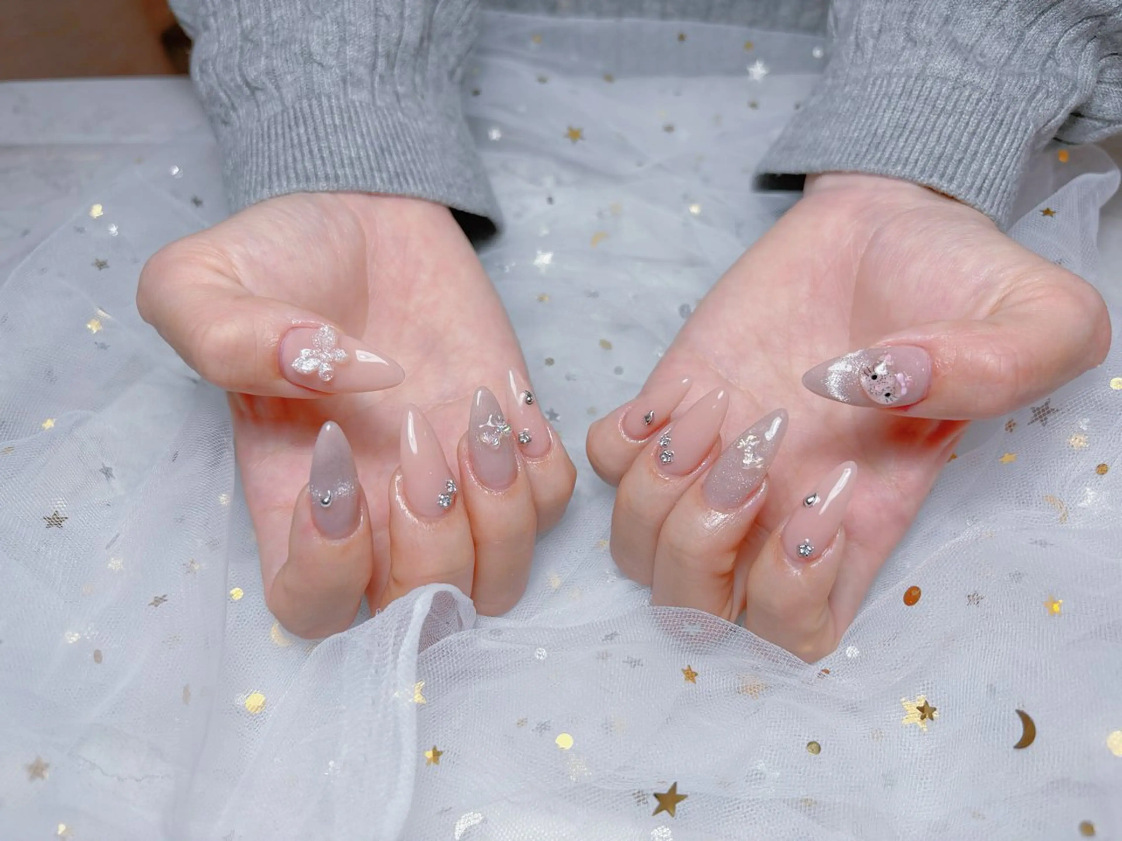 ネイル 韓国ネイル ネイルチップ ワンホンネイル ハンドネイル NOÉRA NAIL & BEAUTY所属・ゆい ノエラネイルのネイルデザイン