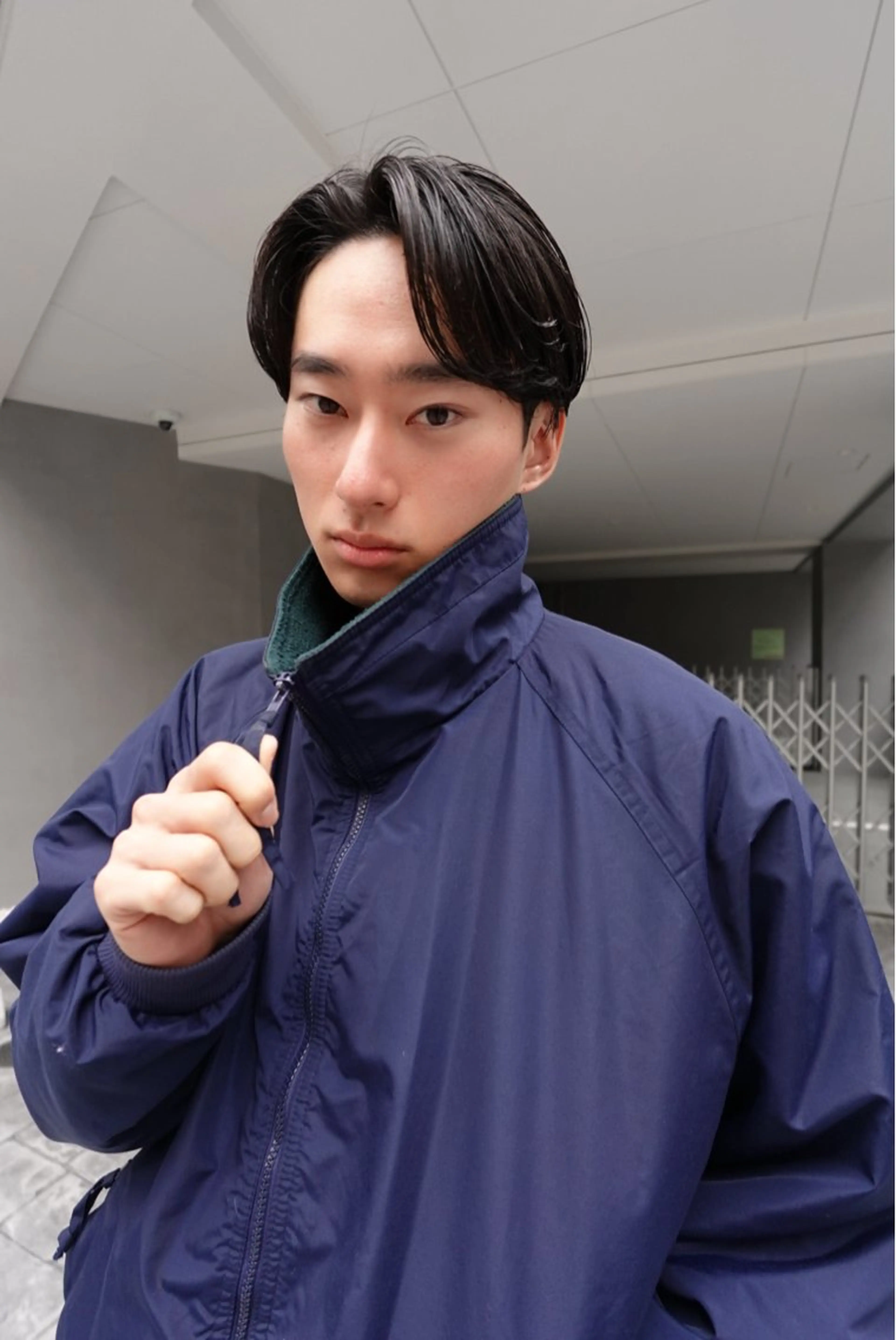 ショート メンズ センターパート 森田 博樹のヘアスタイル