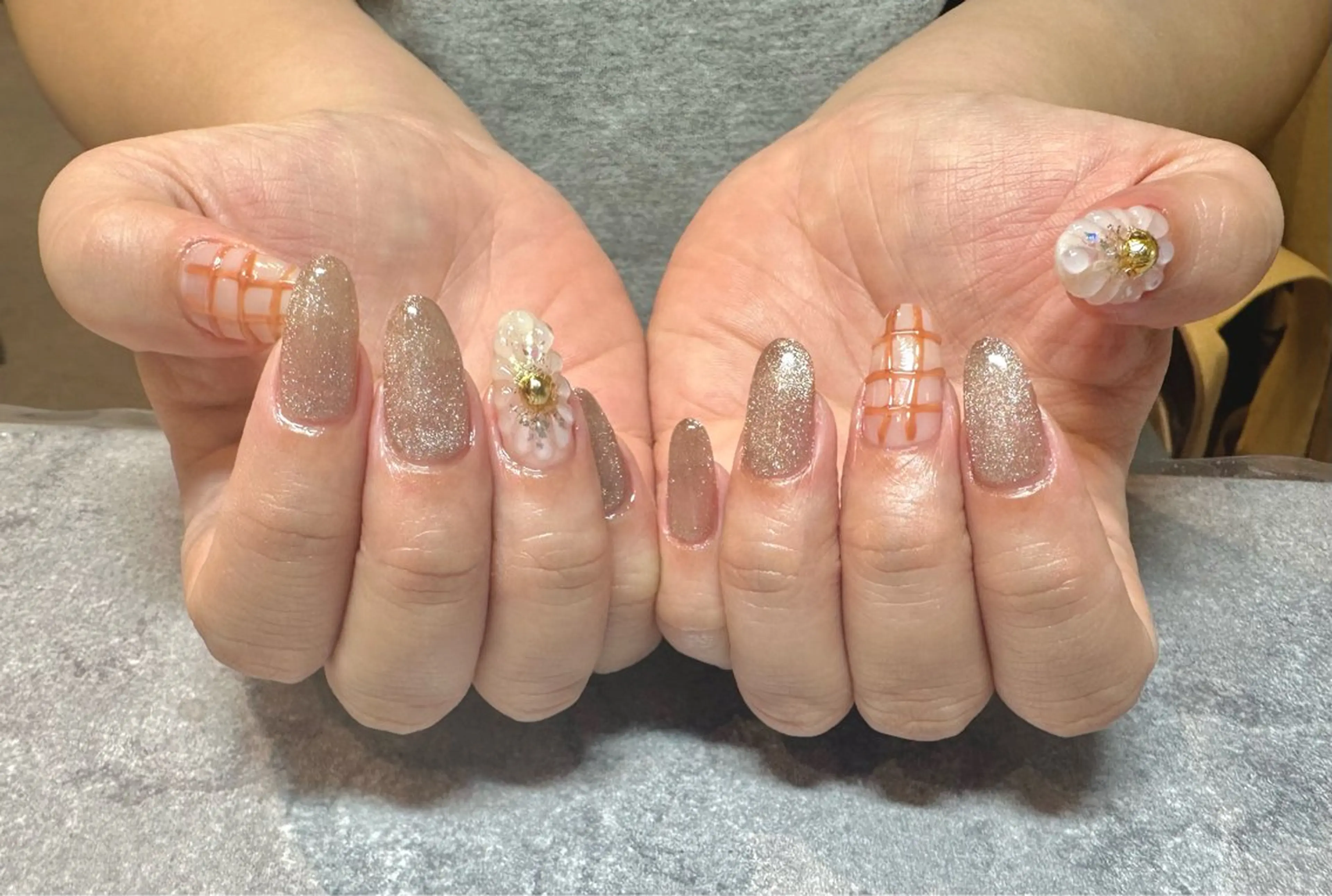 ネイル ぷっくりネイル ネイルサロンW【深江橋店】所属・MA RIEのネイルデザイン