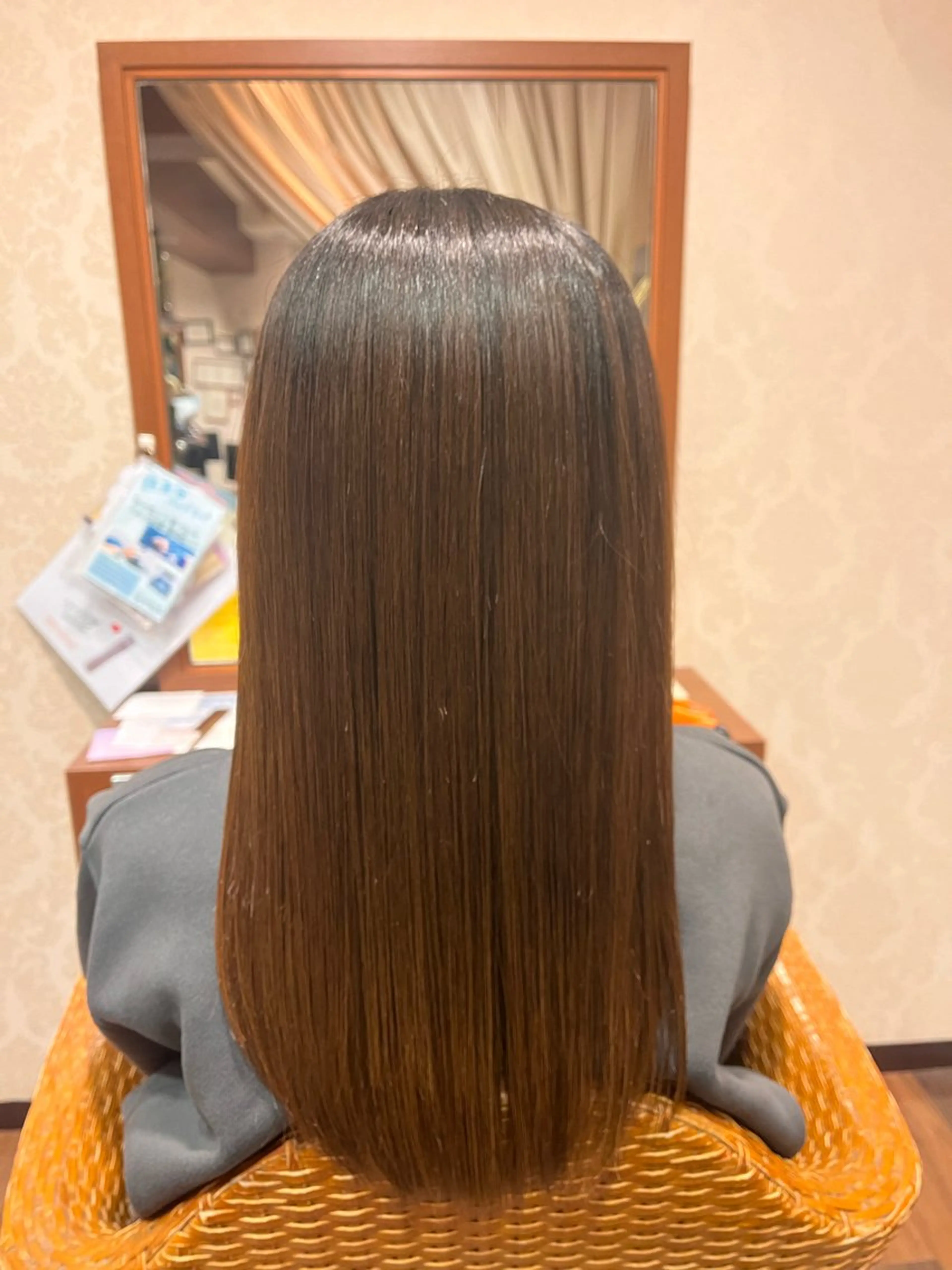 ロング 縮毛矯正 縮毛矯正/🍒ྀི ナカヤマミオ🍒ྀིのヘアスタイル