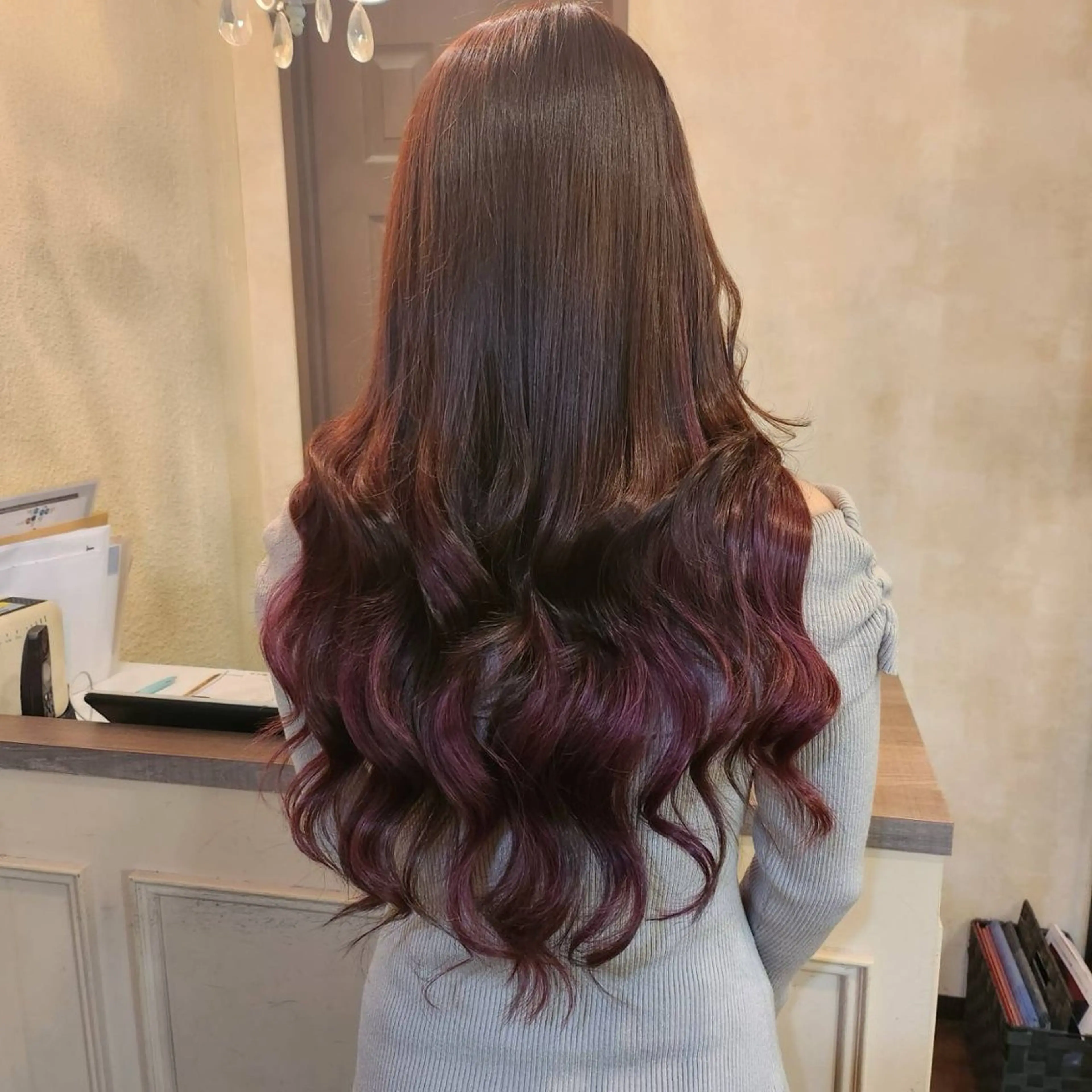 ロング ヘアアレンジ エクステ カット エクステ MagicMush ✴︎シールエクステのヘアスタイル