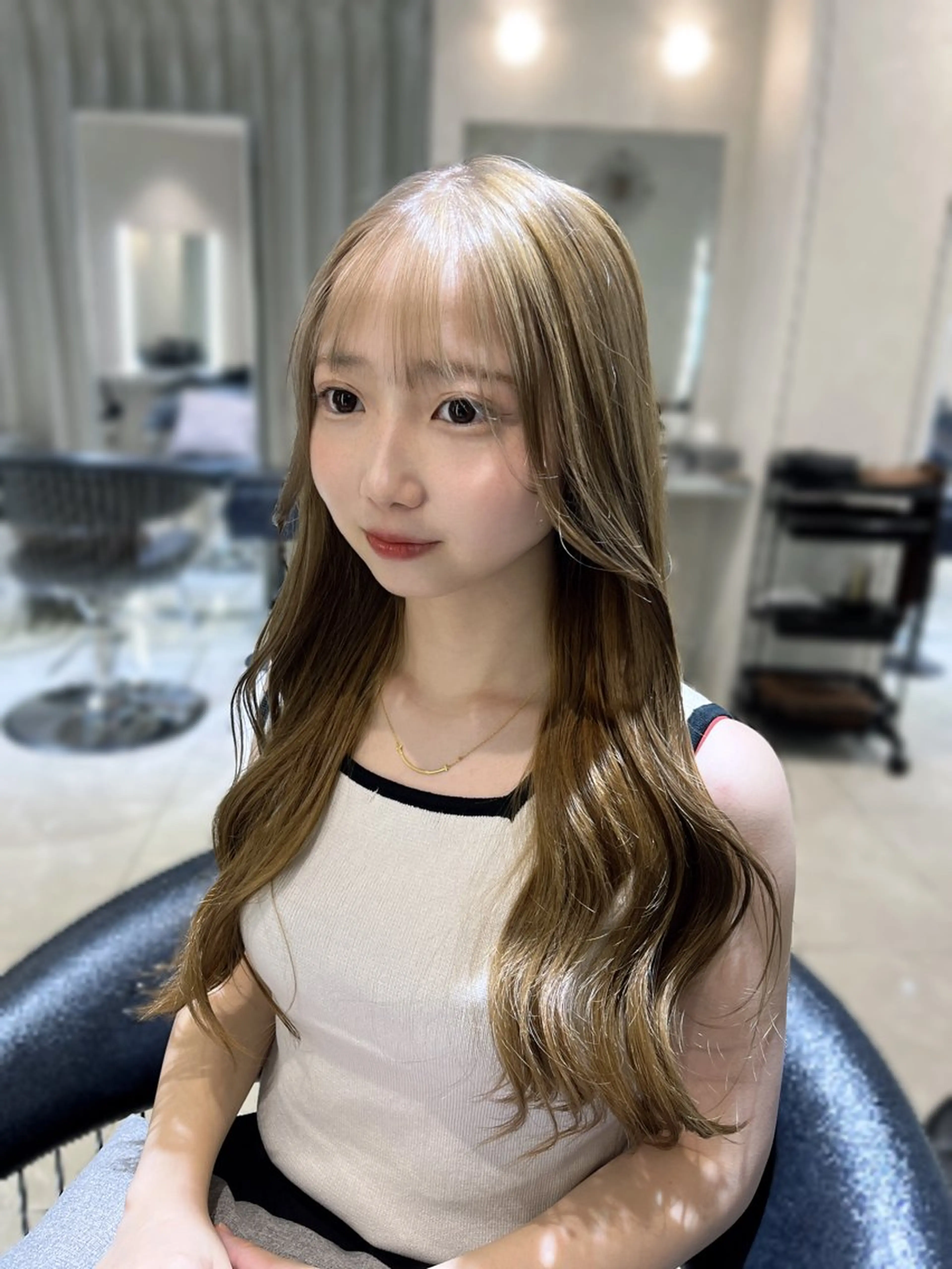 ロング 韓国レイヤー×モテ髪 /MITSUKI🤍のヘアスタイル