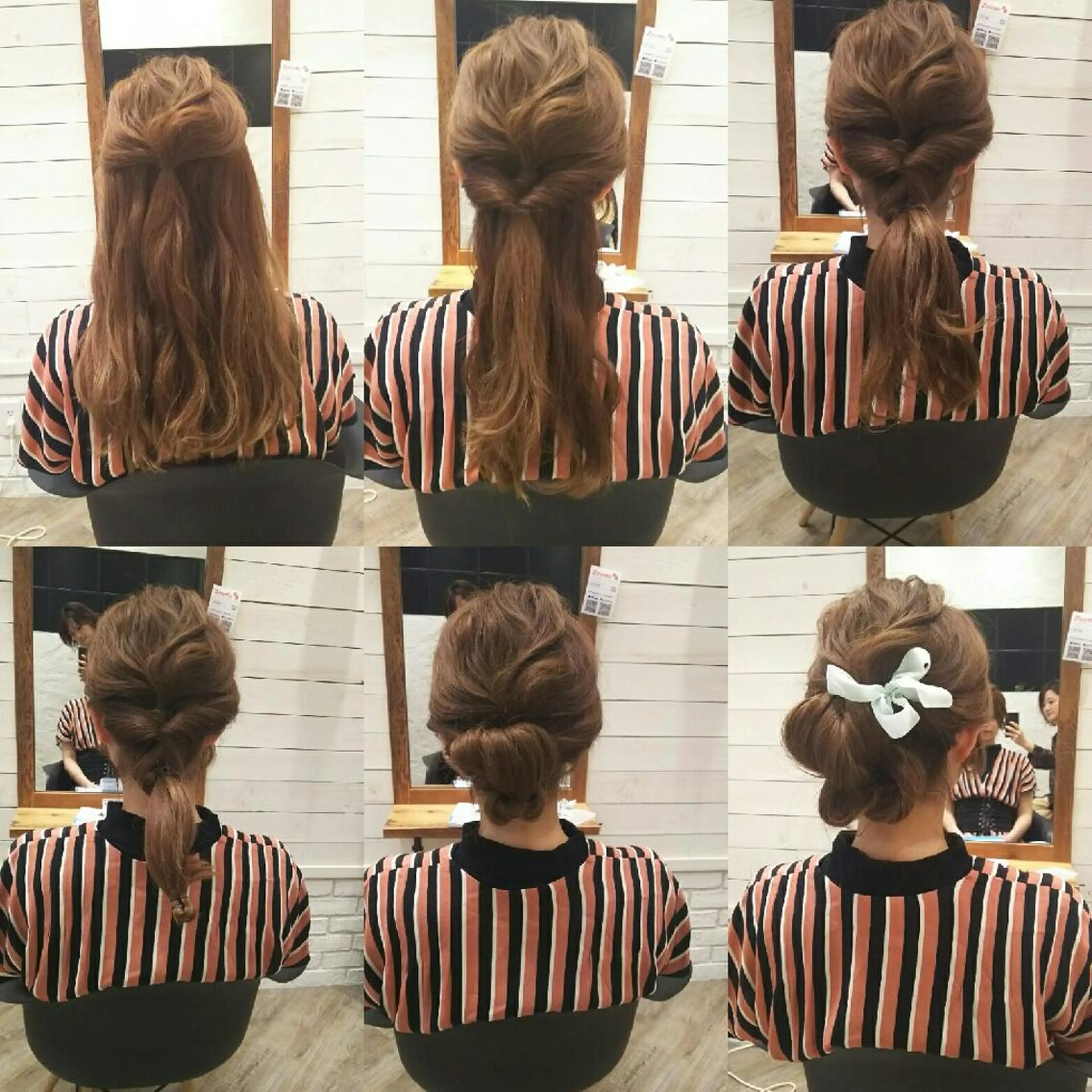 ヘアアレンジ カラー セミロング ⭐️ アユミ⭐️のヘアスタイル