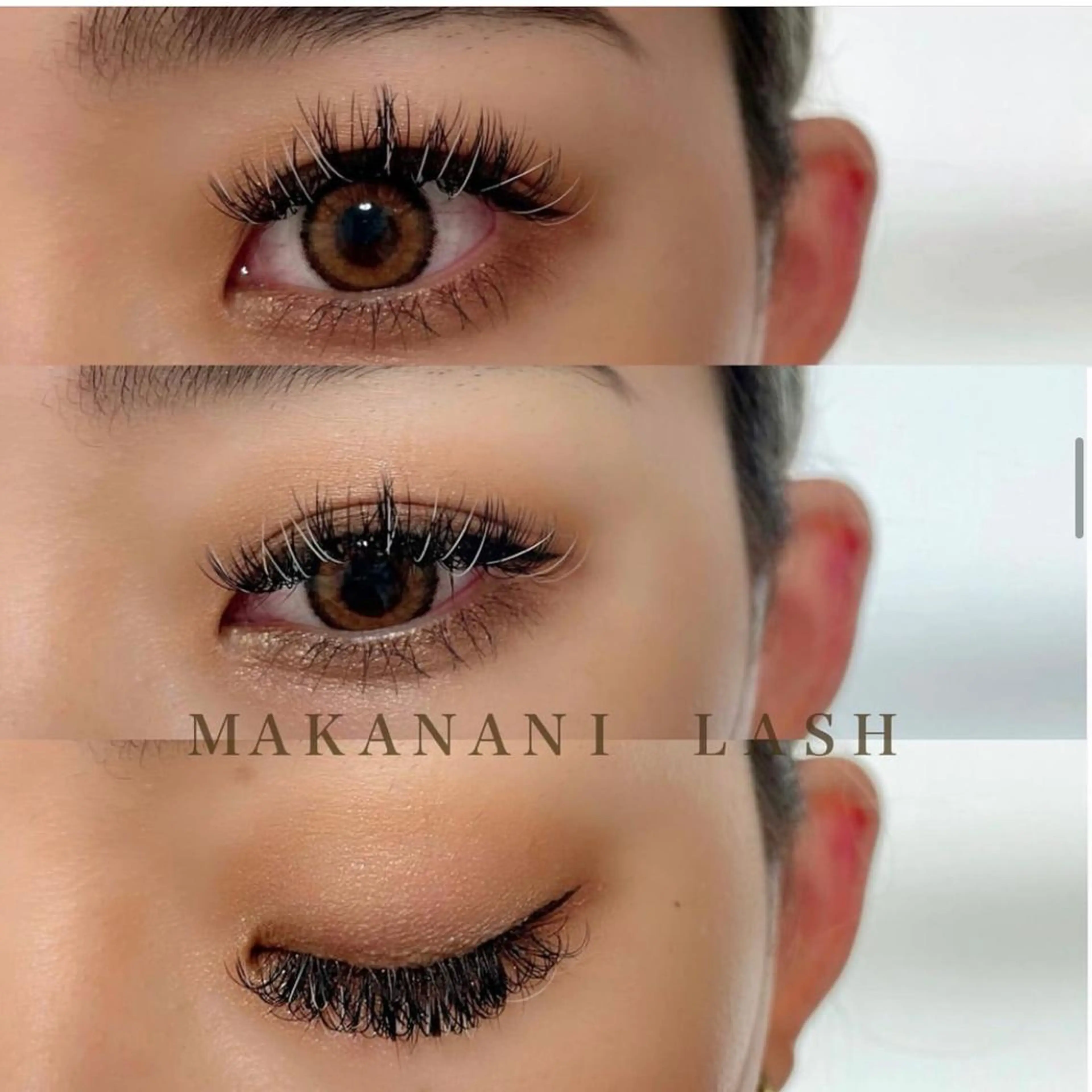 ダブルフラット➕カラーエクステ(ホワイト)の写真