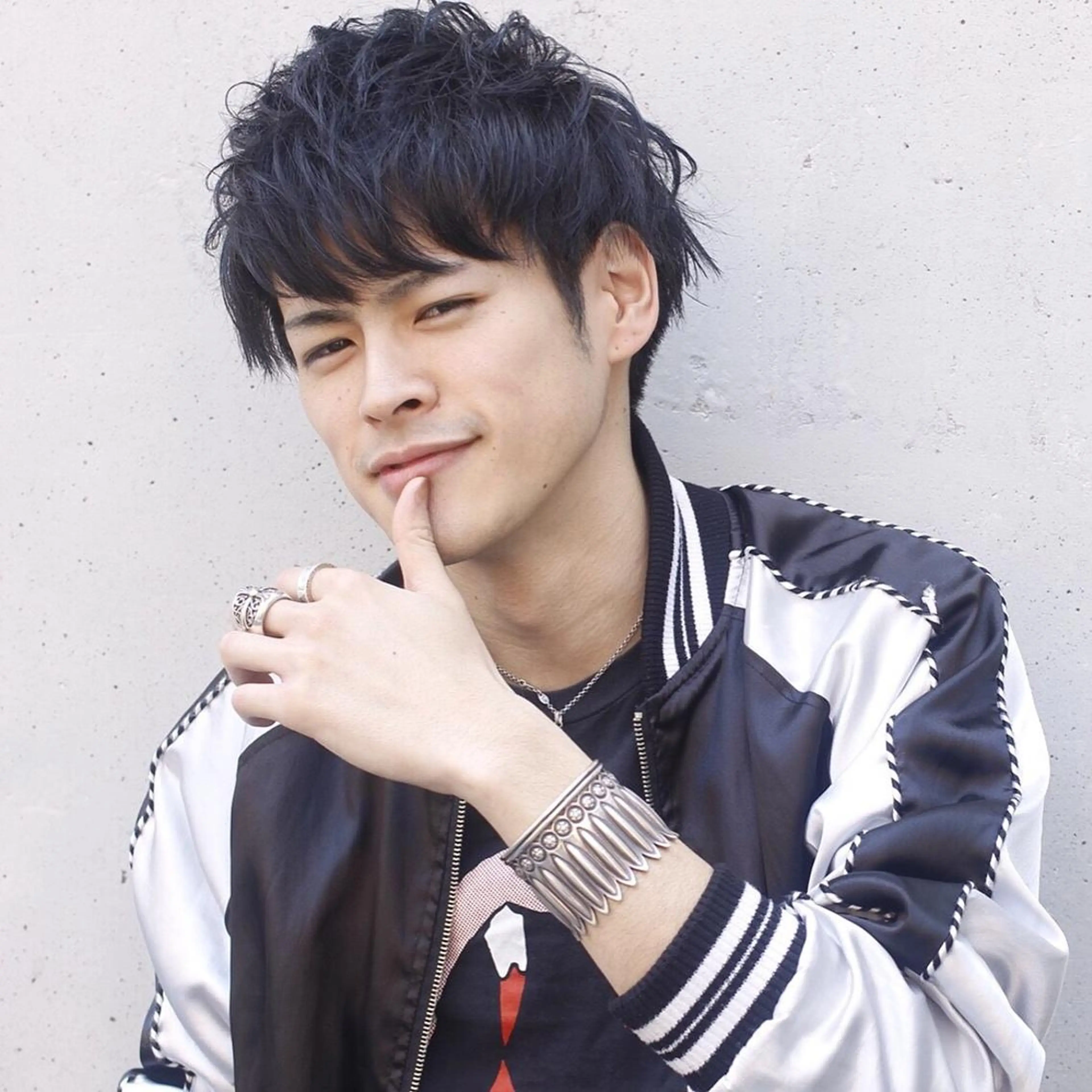 ショート カラー パーマ メンズ JUNTA 梅田茶屋町のヘアスタイル