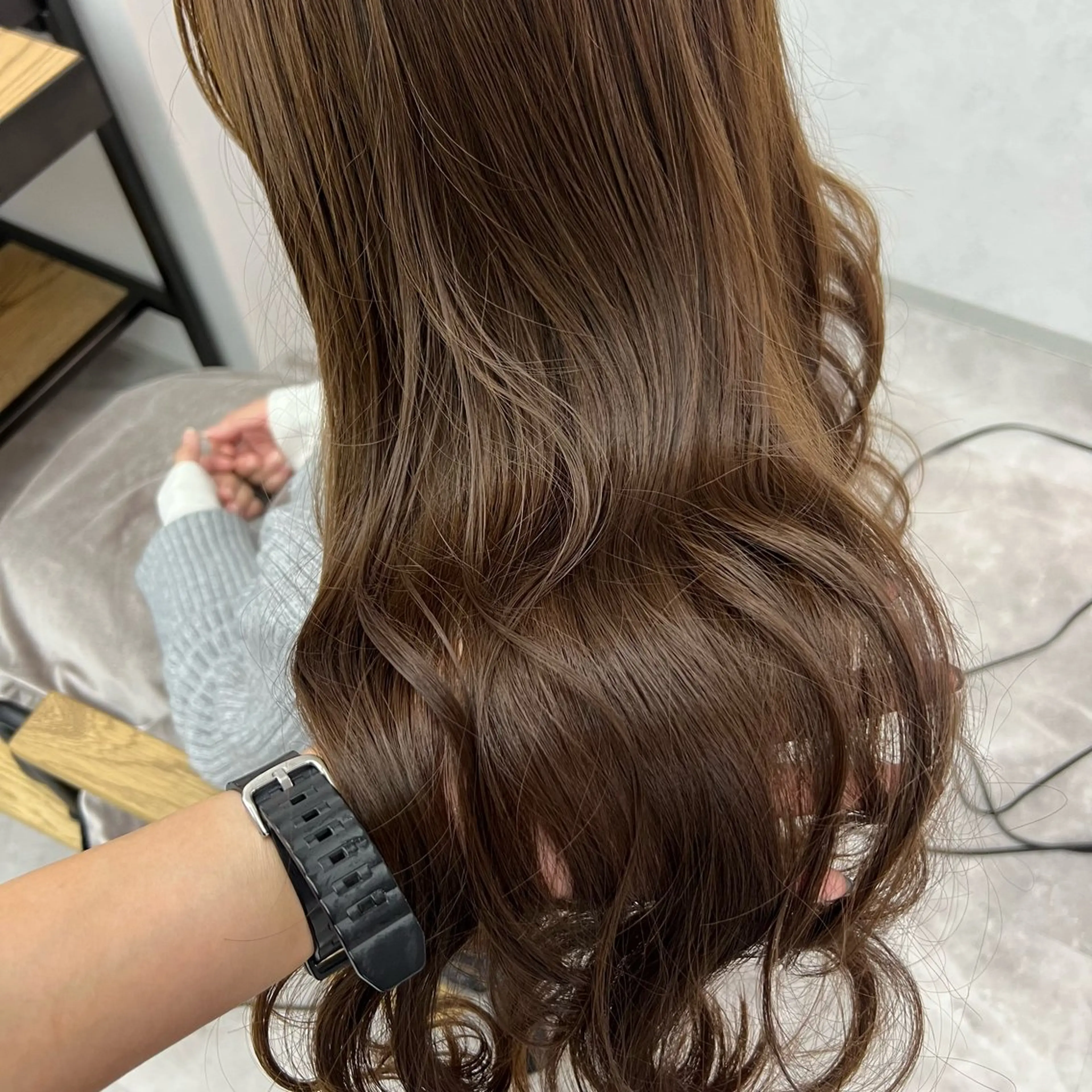 ロング カット ヘアカラー トリートメント 岸下 理緒のヘアスタイル