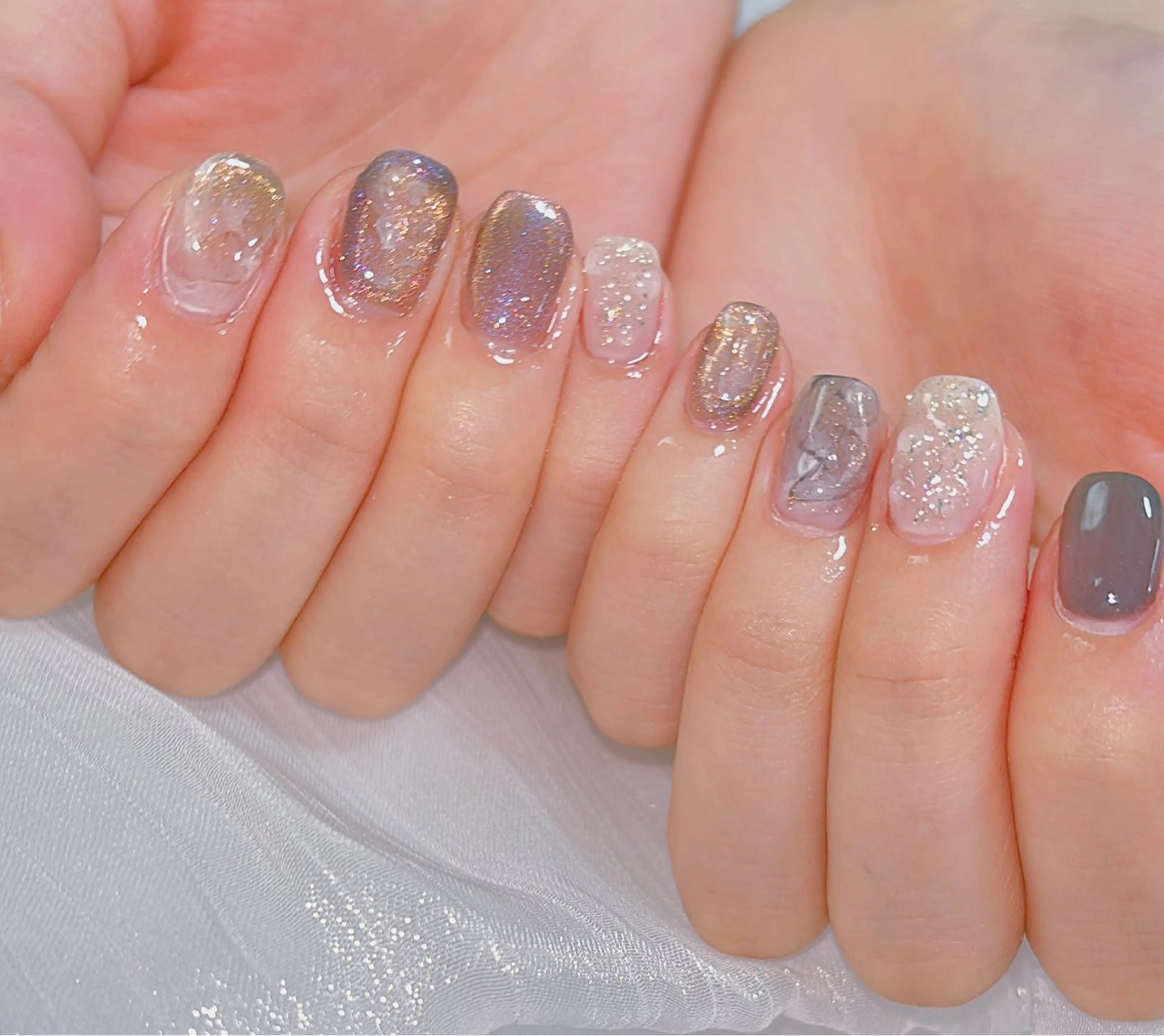 ネイル ハンドネイル ネイルサロンエクラ 🫧Shizukaのネイルデザイン