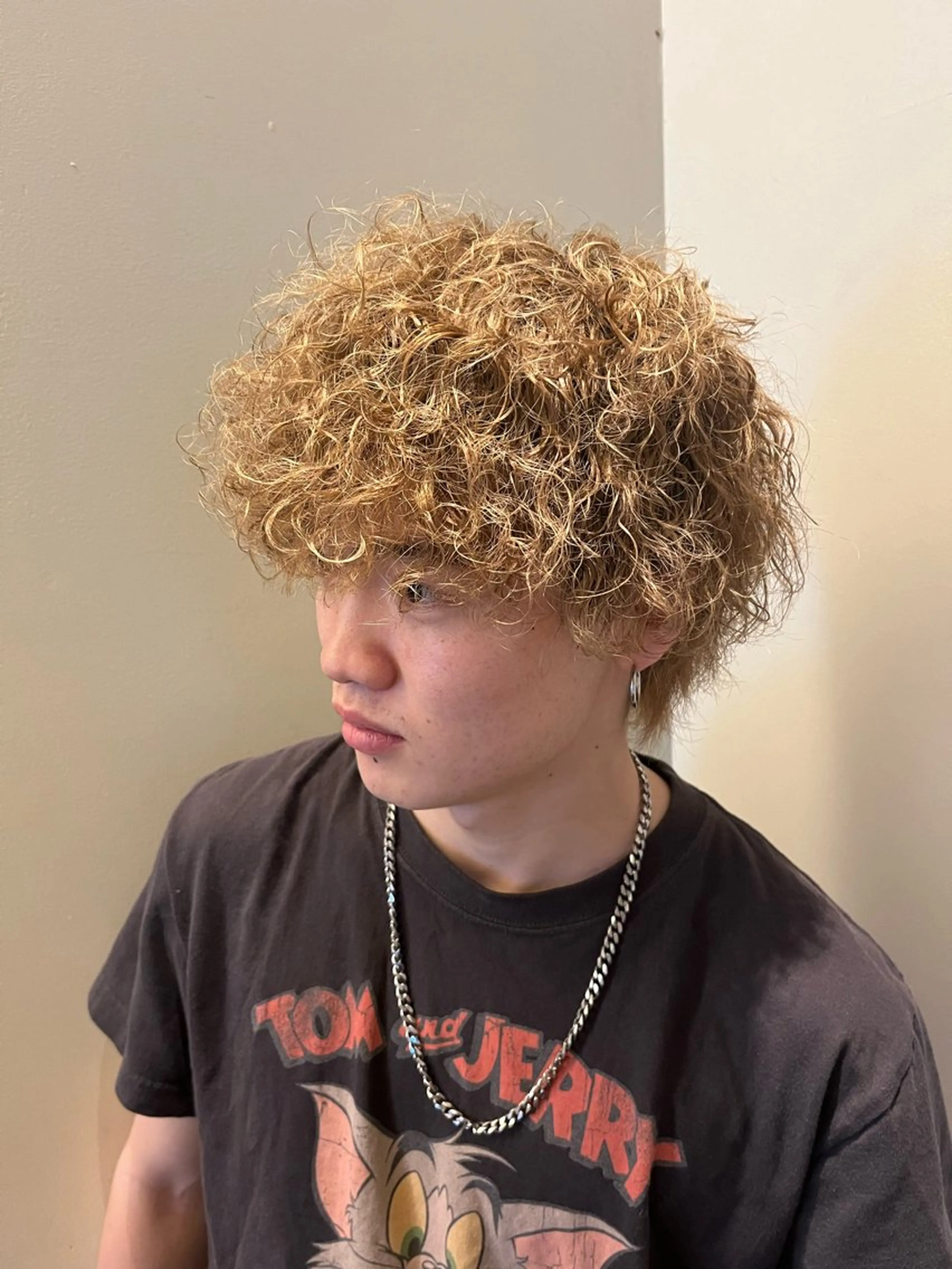 パーマ メンズ メンズブリーチ メンズパーマ 波巻きパーマ スパイラルパーマ good nine所属・YUUMI /心斎橋美容室のヘアスタイル