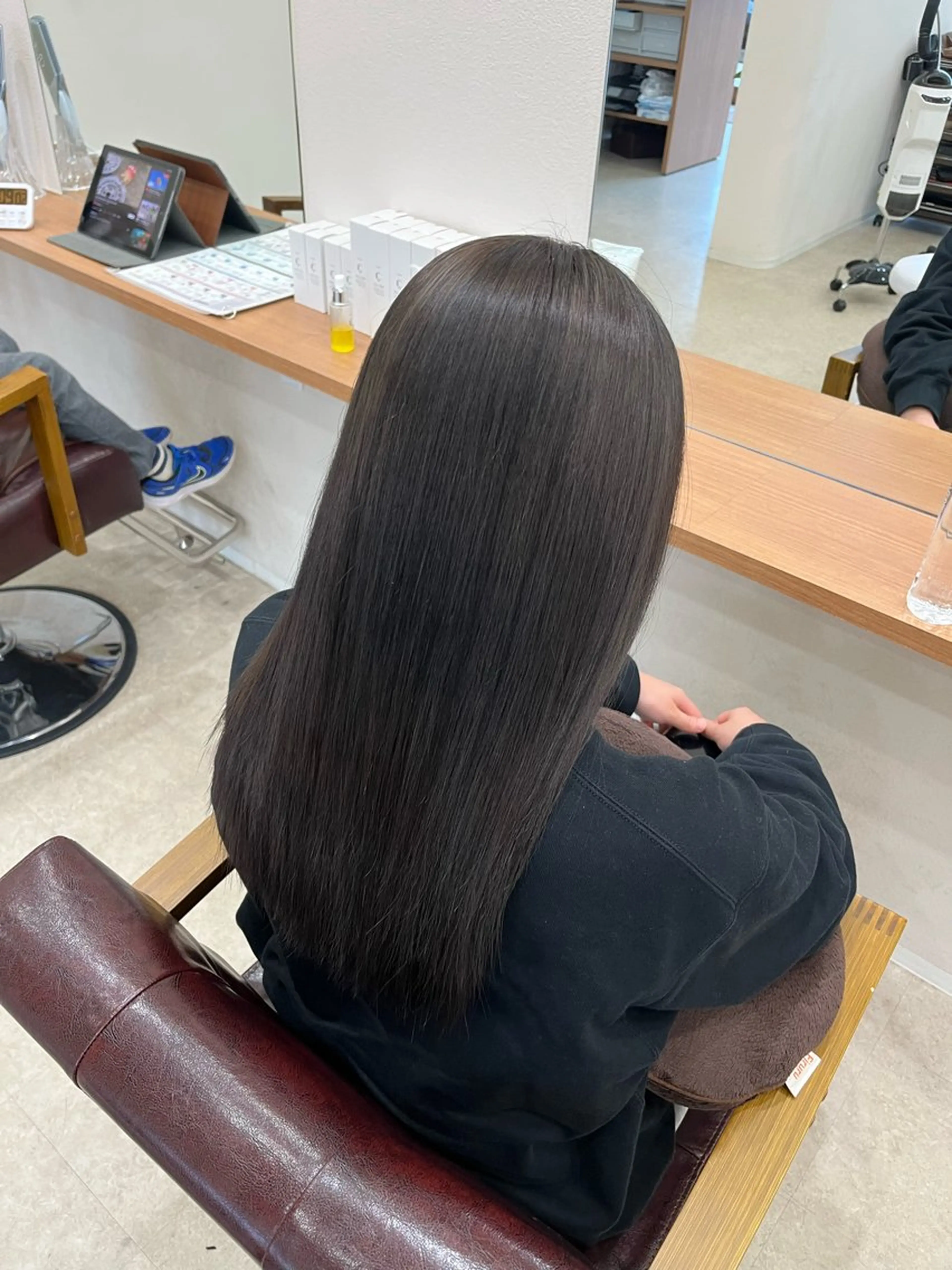 ロング カラー ヘアカラー トリートメント mei/艶髪/透明感 カラー/ヘアセットのヘアスタイル