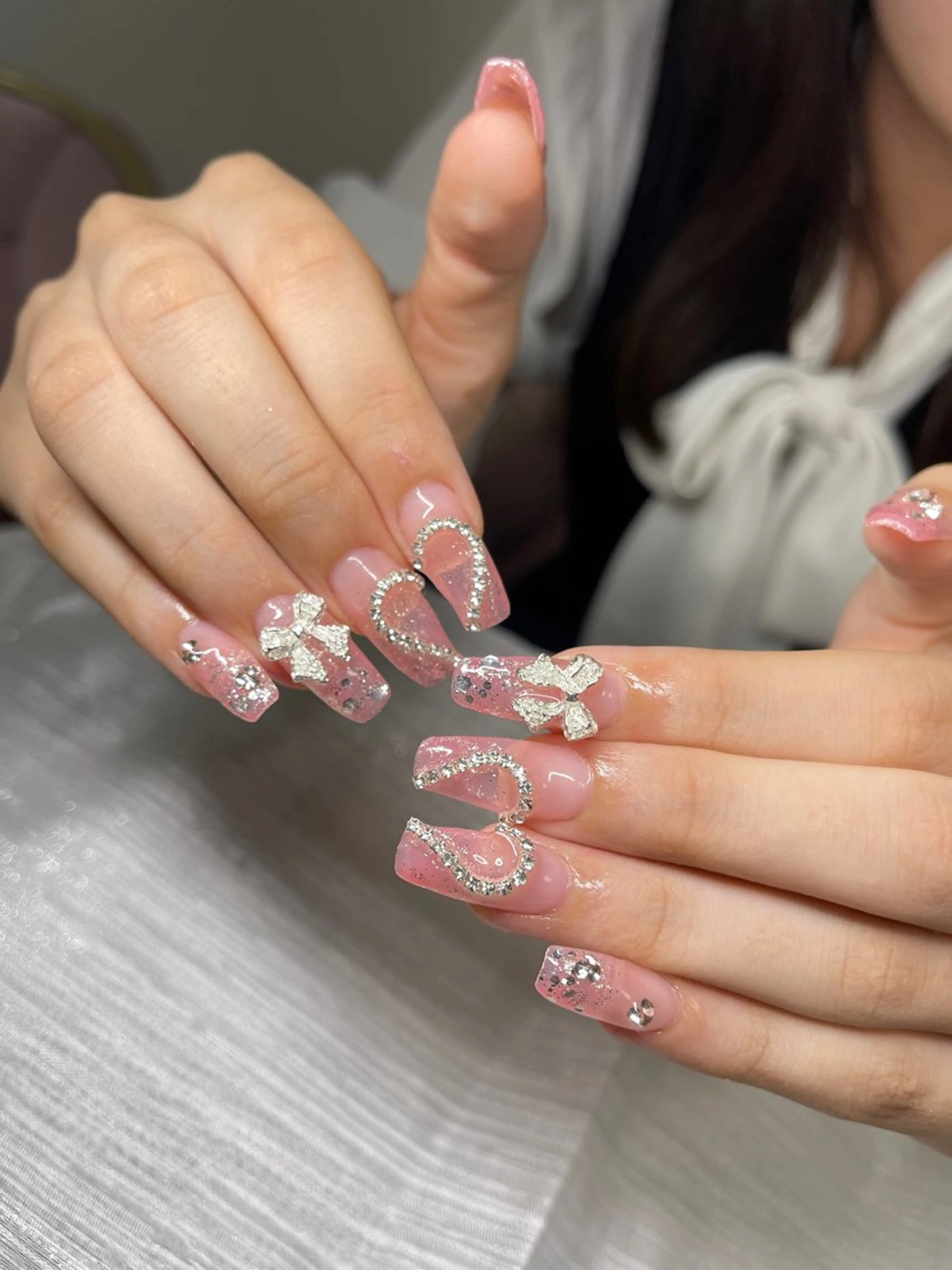 ネイル 長さ出し ハロウィン マグネットネイル ミラーネイル ネイルチップ Lee Nails チップ長さだし専門店のネイルデザイン