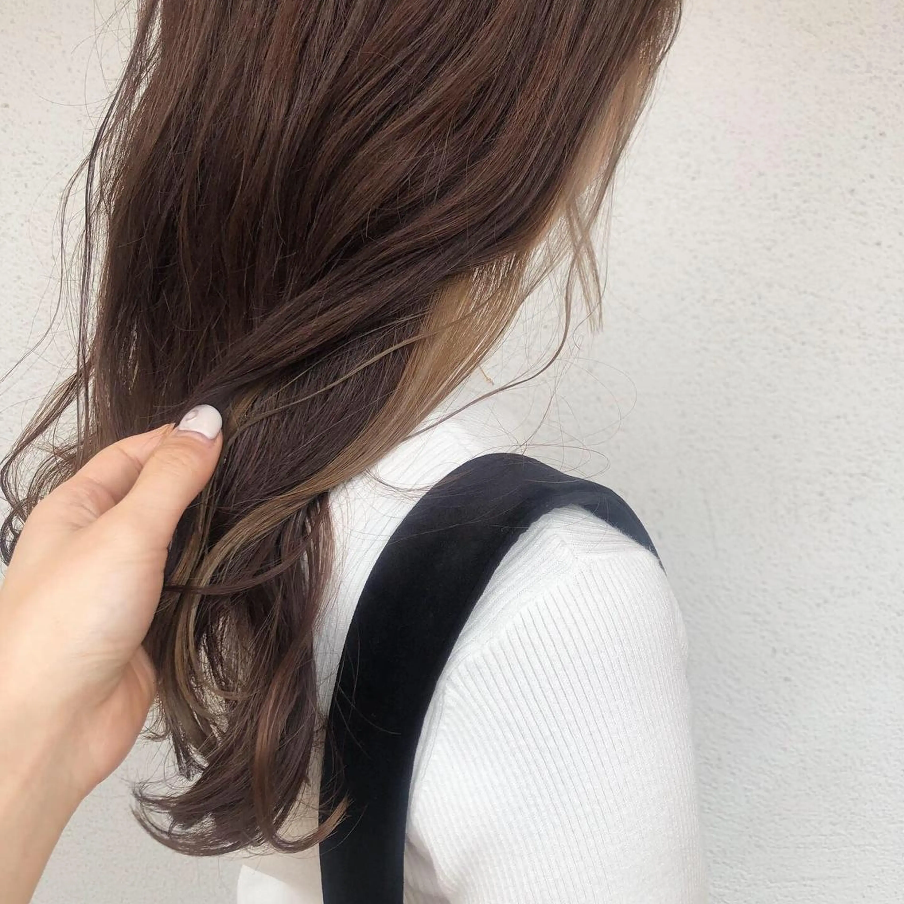 ロング カラー ヘアアレンジ ベージュカラー ブラウンカラー インナーカラー オレンジ オレンジブラウン カット ヘアカラー トリートメント 酸性縮毛矯正🧴韓国 レイヤー/髪質改善のヘアスタイル