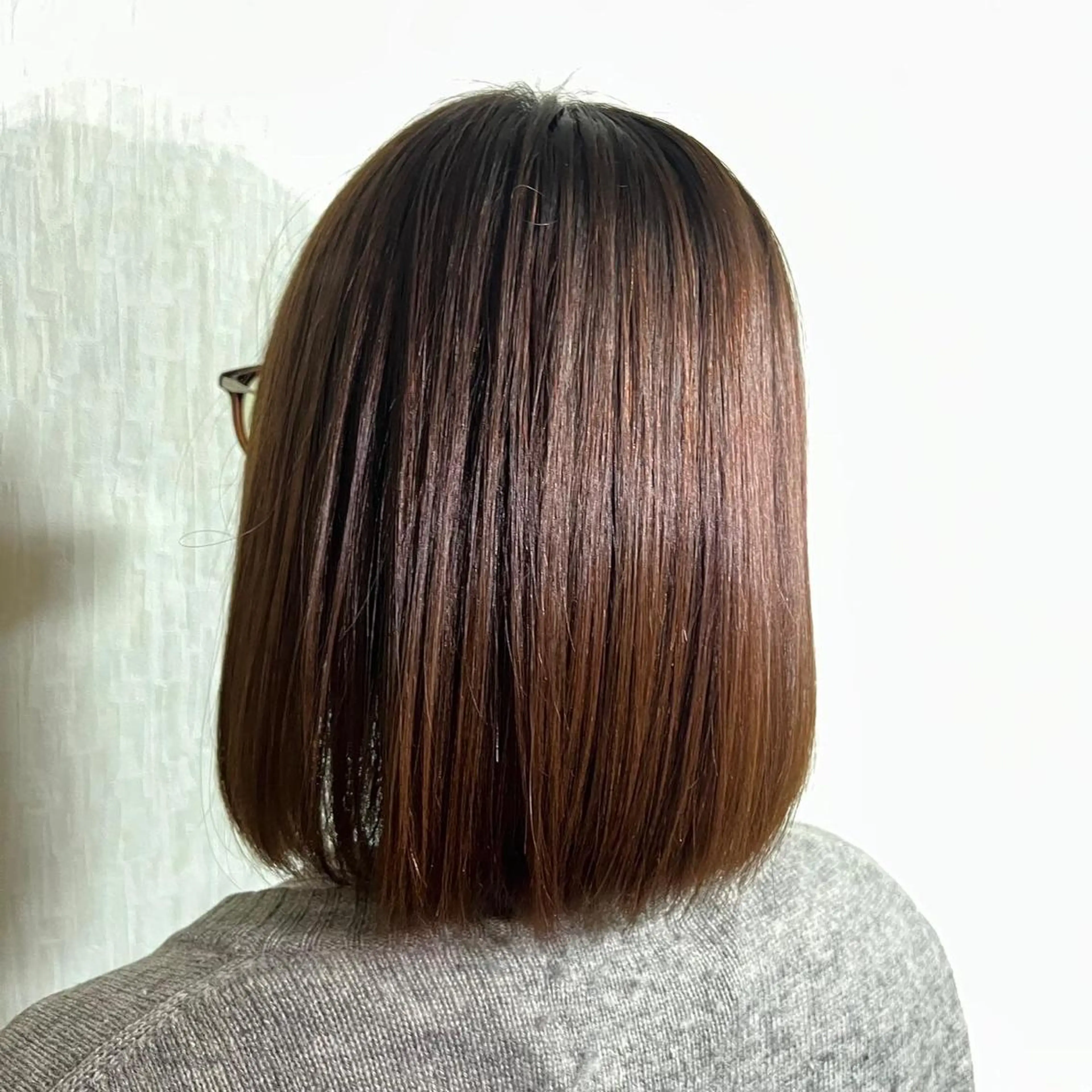 ミディアム ボブ 縮毛矯正 BLEACHI桜田店所属・BLEACHI桜田店 西澤元気のヘアスタイル