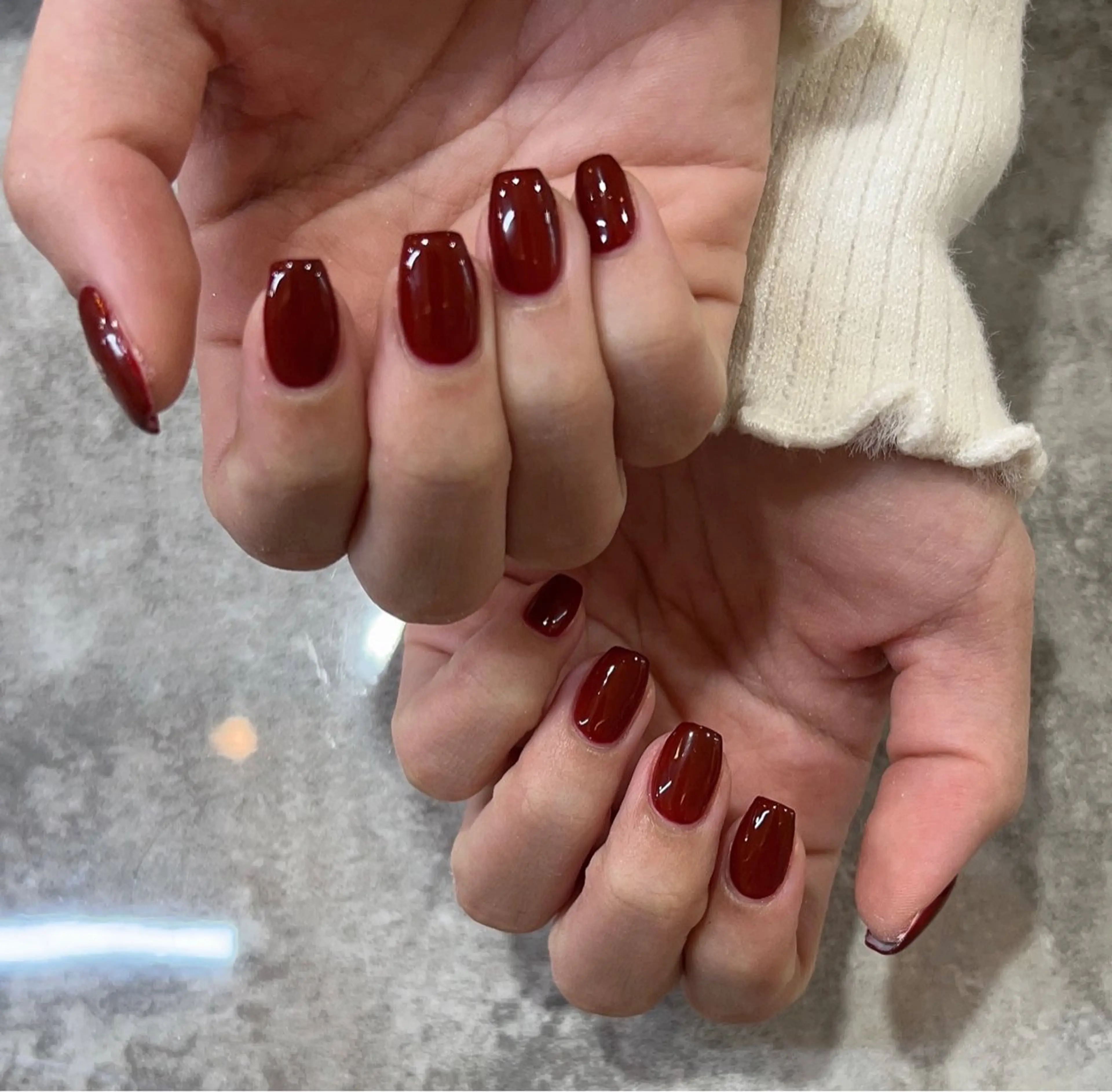 ネイル ワンカラーネイル NANA tiffinのネイルデザイン