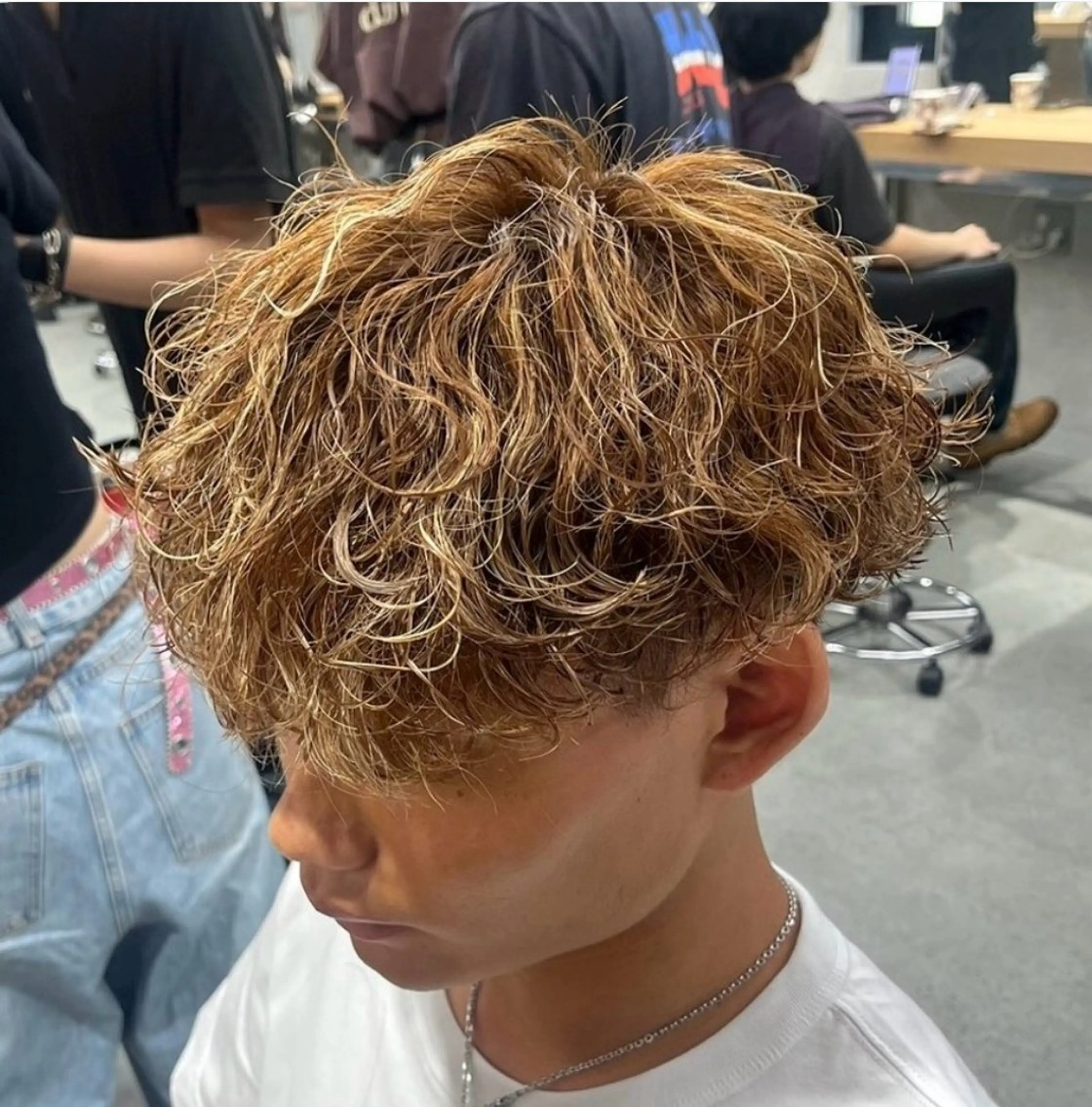 ショート カラー パーマ メンズ カット ヘアカラー パーマ 🔥メンズ 特化🔥菊水皐暉🔥のヘアスタイル