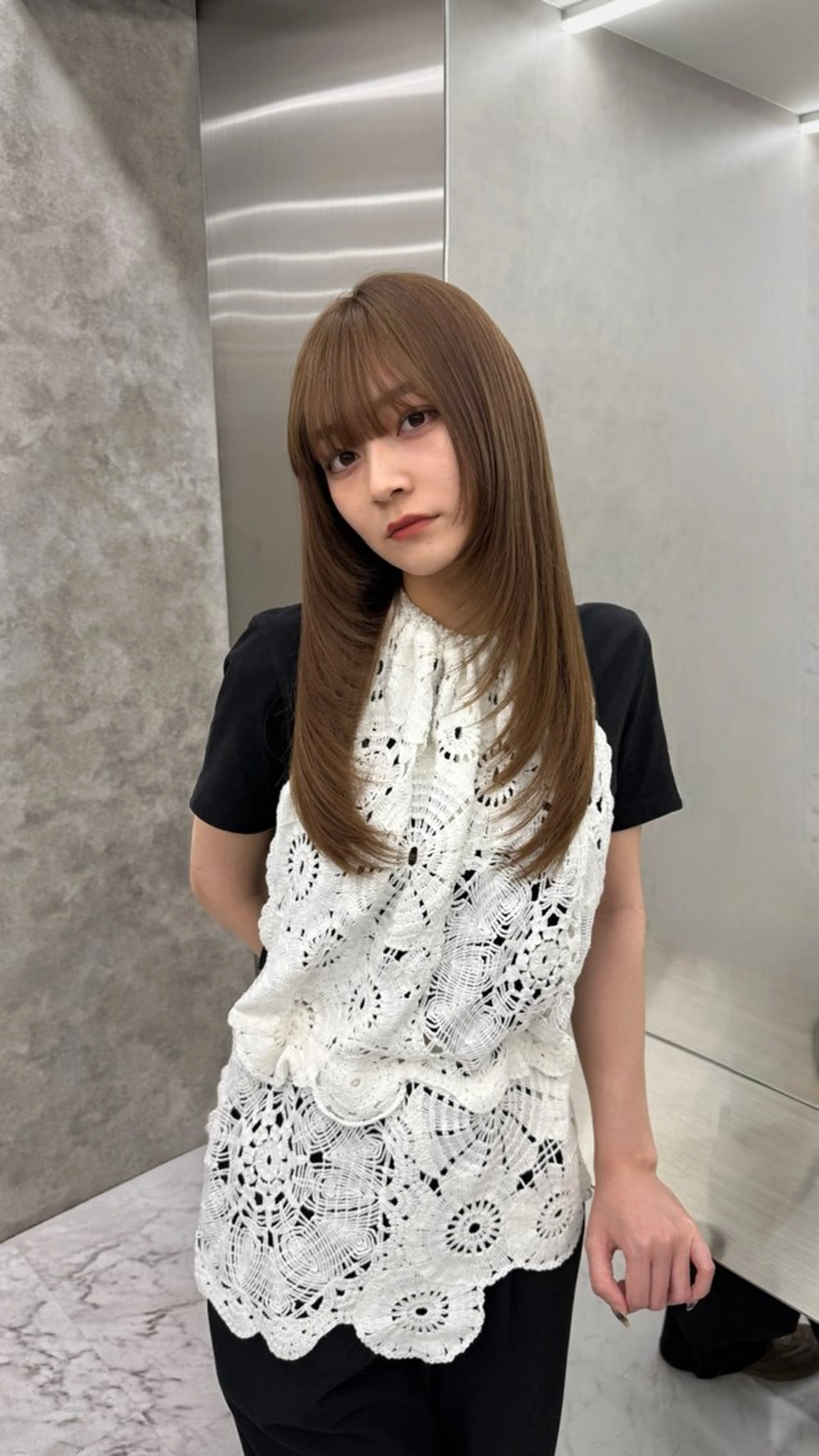 ロング カット レイヤー/ハッシュ カット【春道】のヘアスタイル