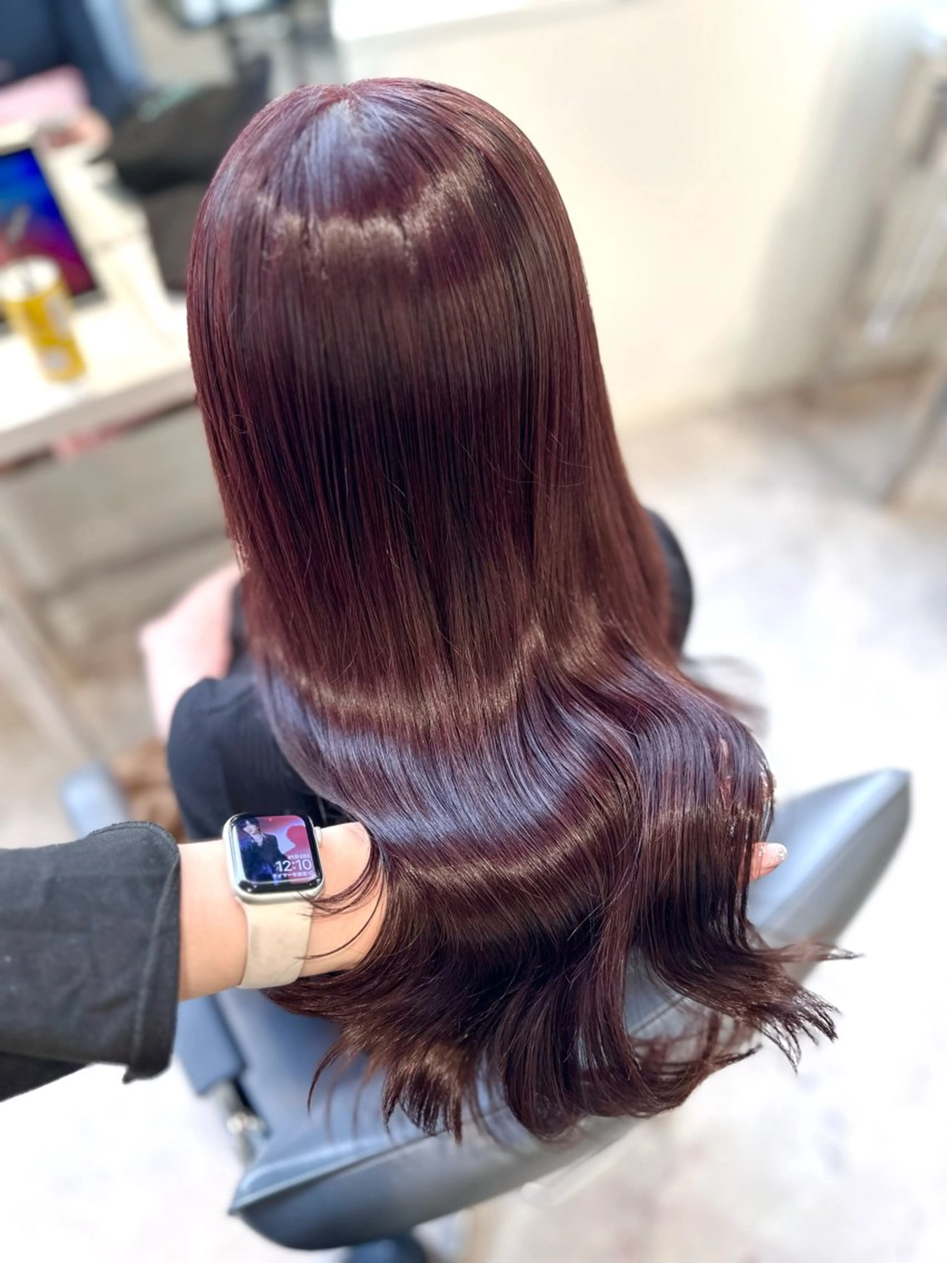 セミロング ピンクラベンダー 韓国風ヘア ヘアカラー トリートメント 渋谷韓国ヘア🇰🇷 SAYAKA🩶ᩚのヘアスタイル