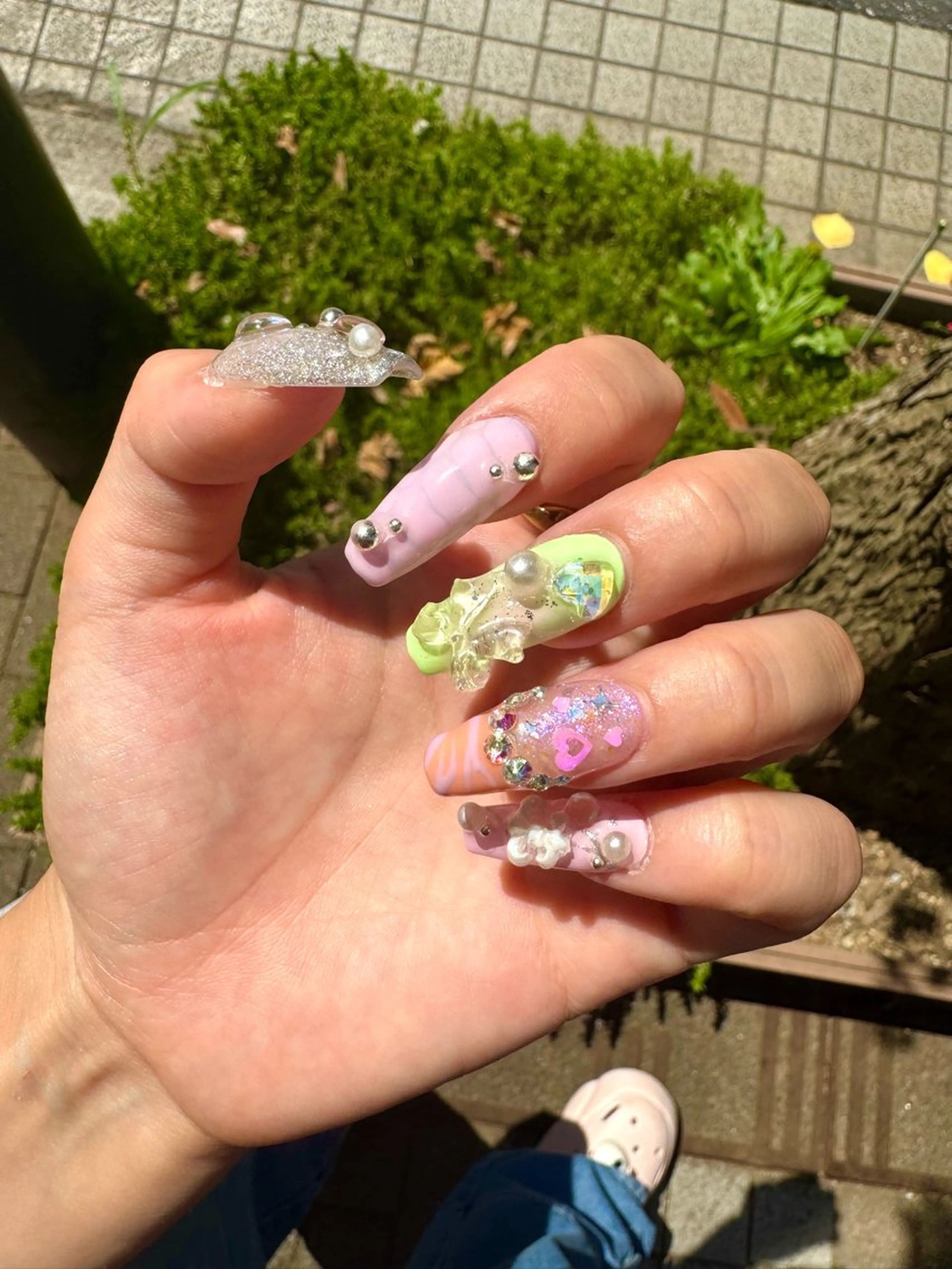 ネイル パステルネイル ハンドネイル Nail salon LUCAS,K 《ネイルサロンルーカス》千葉中央 スカルプ所属・LUCAS 千葉 AOI💅🏾💕のネイルデザイン