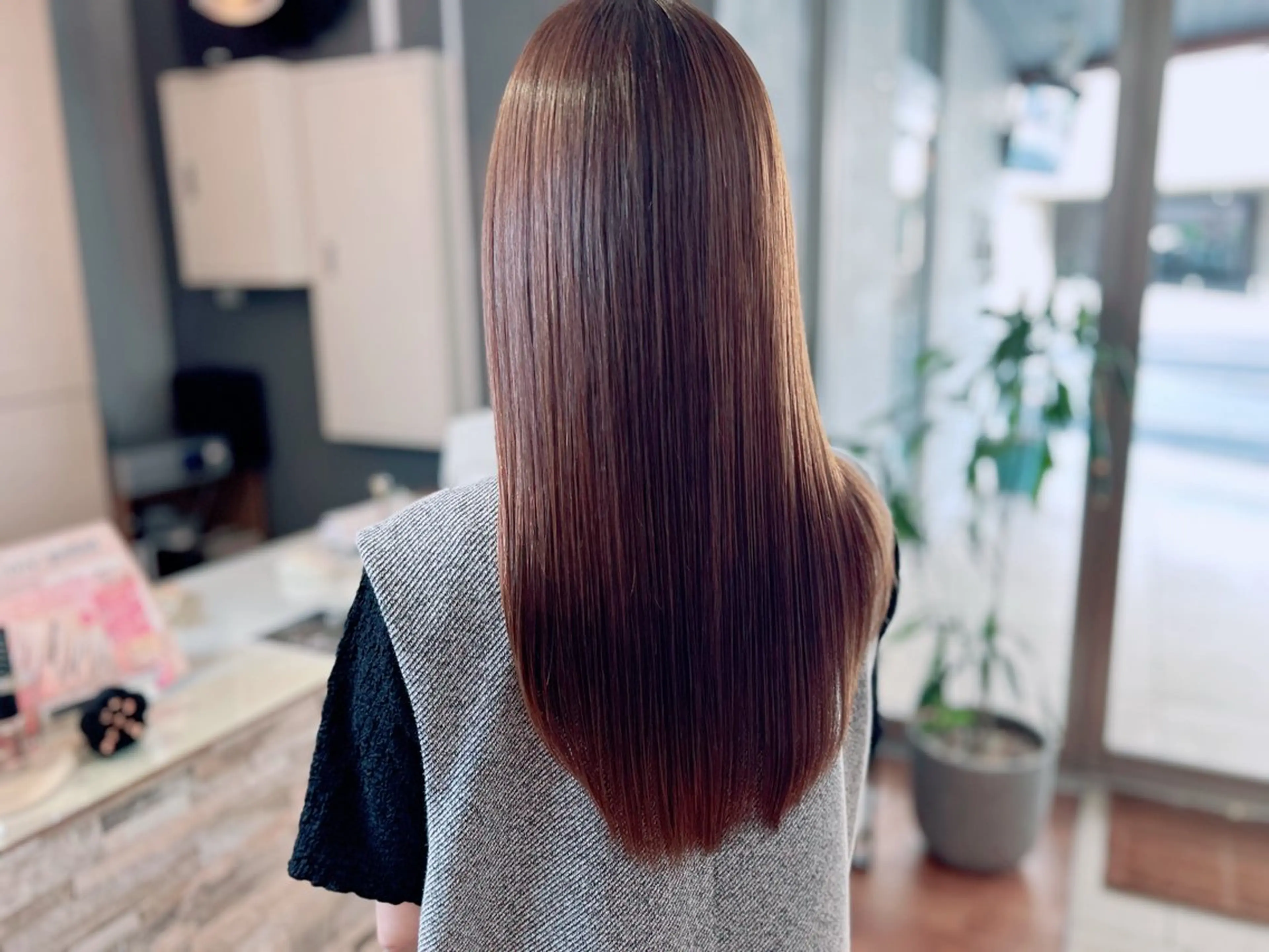 セミロング セミロングパーマ 酸性ストレート Roijir所属・roijir ロイジーのヘアスタイル