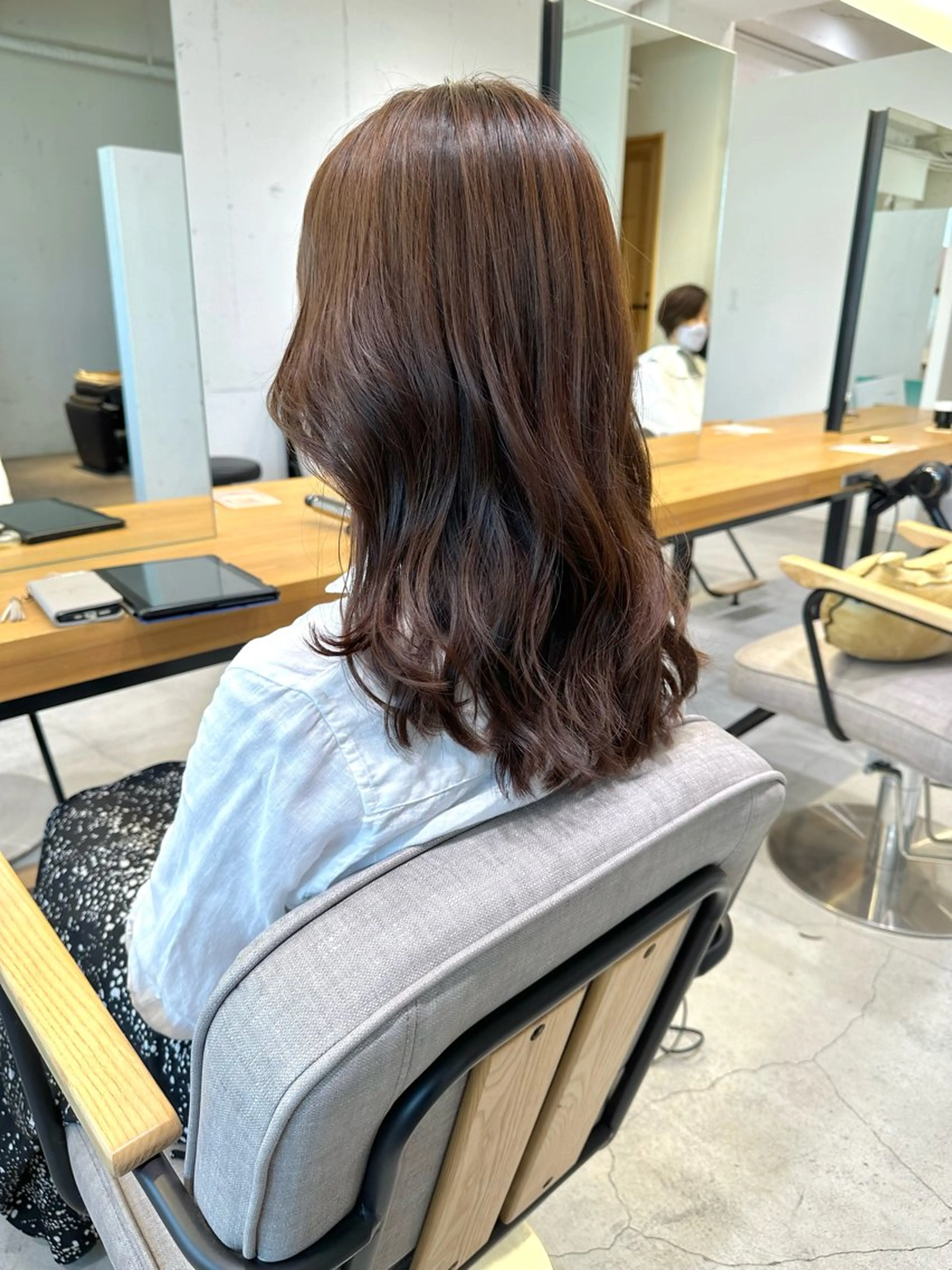 ロング カット ヘアカラー トリートメント 上野湧太 髪質改善/艶カラーのヘアスタイル