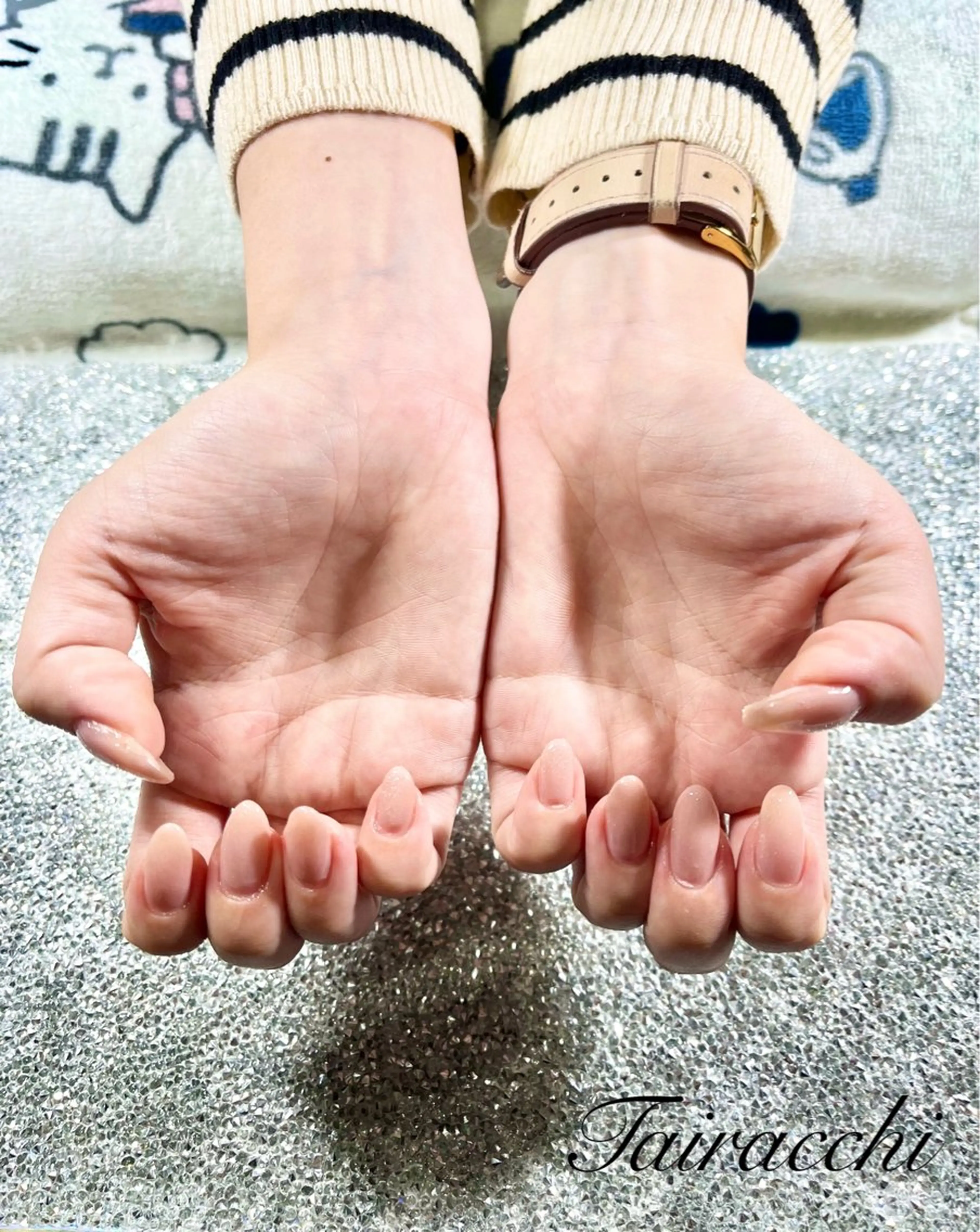 ネイル マグネットネイル オフィスネイル ピンク フットネイル Tairacchi ﾀｲﾗｯﾁのエステ・リラクイメージ