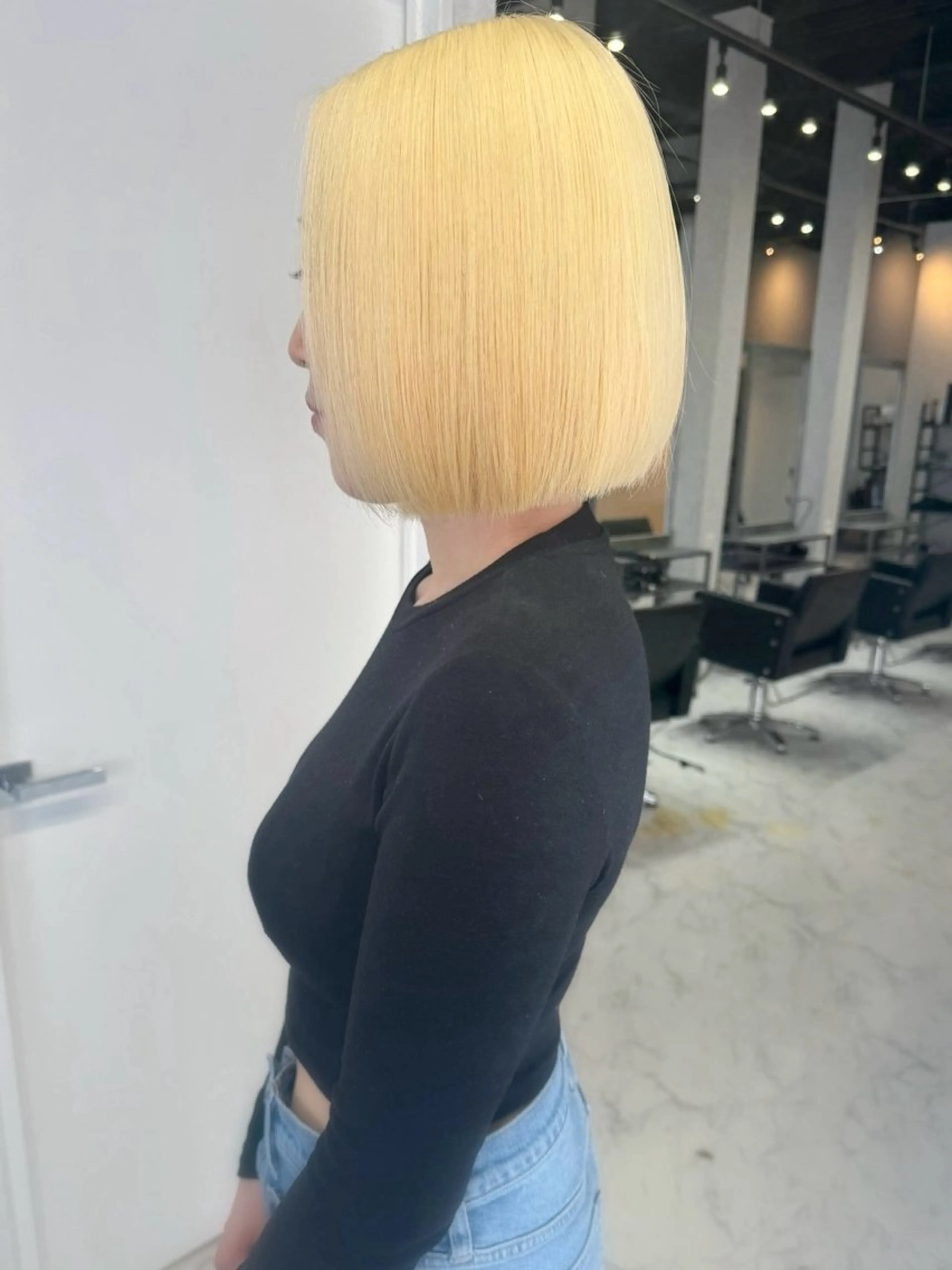ショート カラー ヘアアレンジ バレイヤージュ ブリーチ 抜きっぱなしブロンド ブロンド ダブルカラー カット ヘアカラー トリートメント アンドウ ユウ/ レイヤーカット/韓国のヘアスタイル