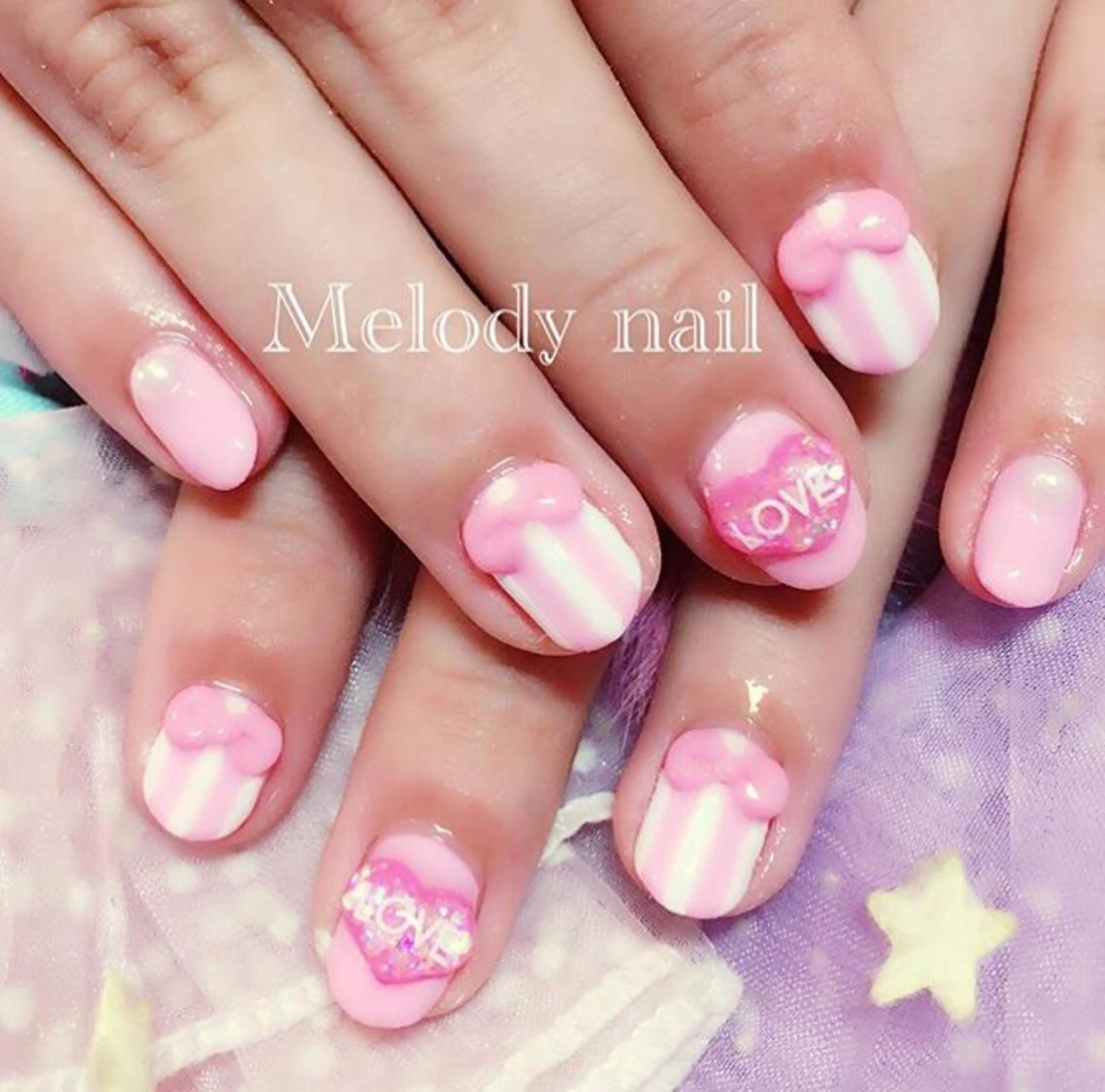 ネイル ピンク Melodynail所属・Melody nailのネイルデザイン