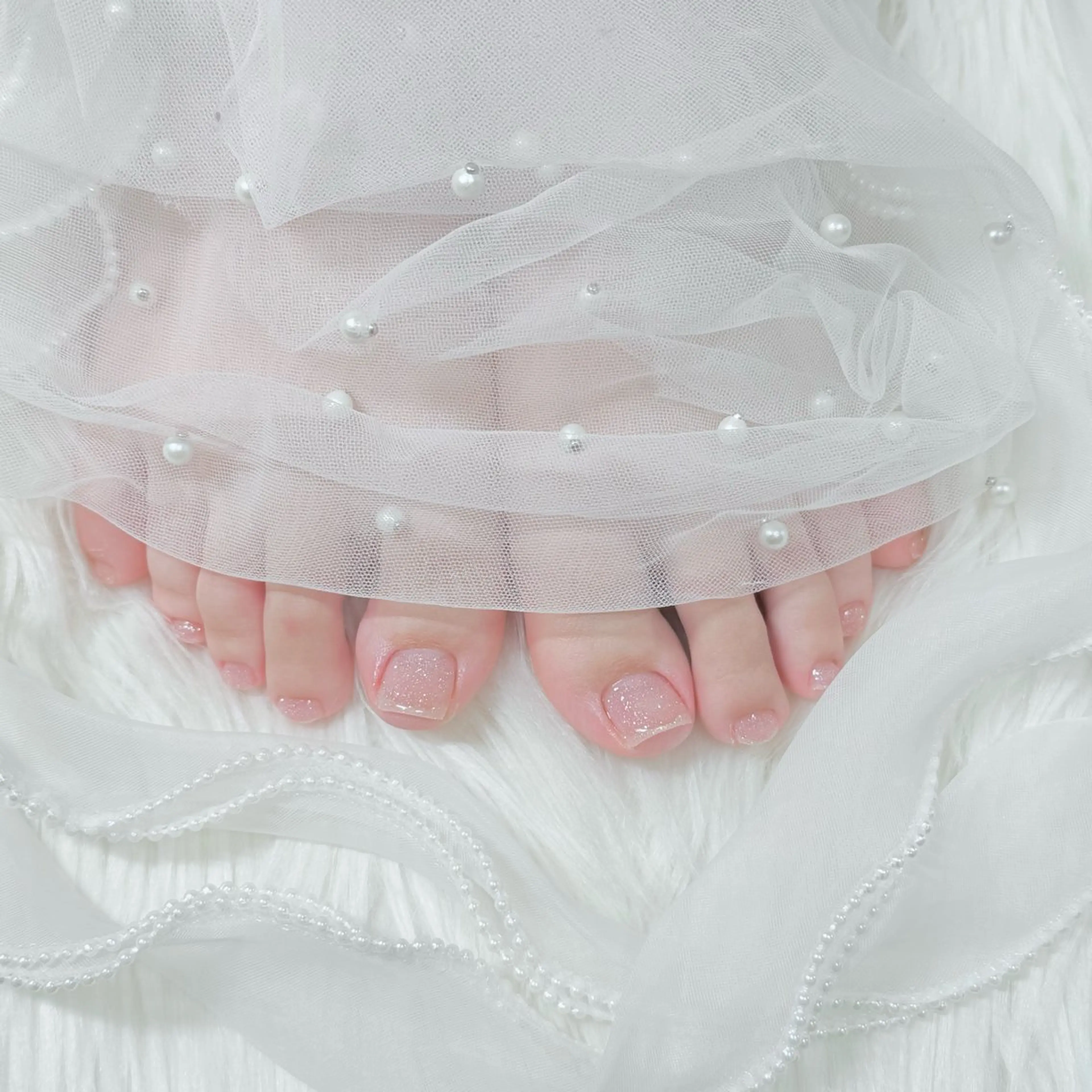 ネイル フラッシュネイル フットネイル 🩵 aoi🩵のネイルデザイン