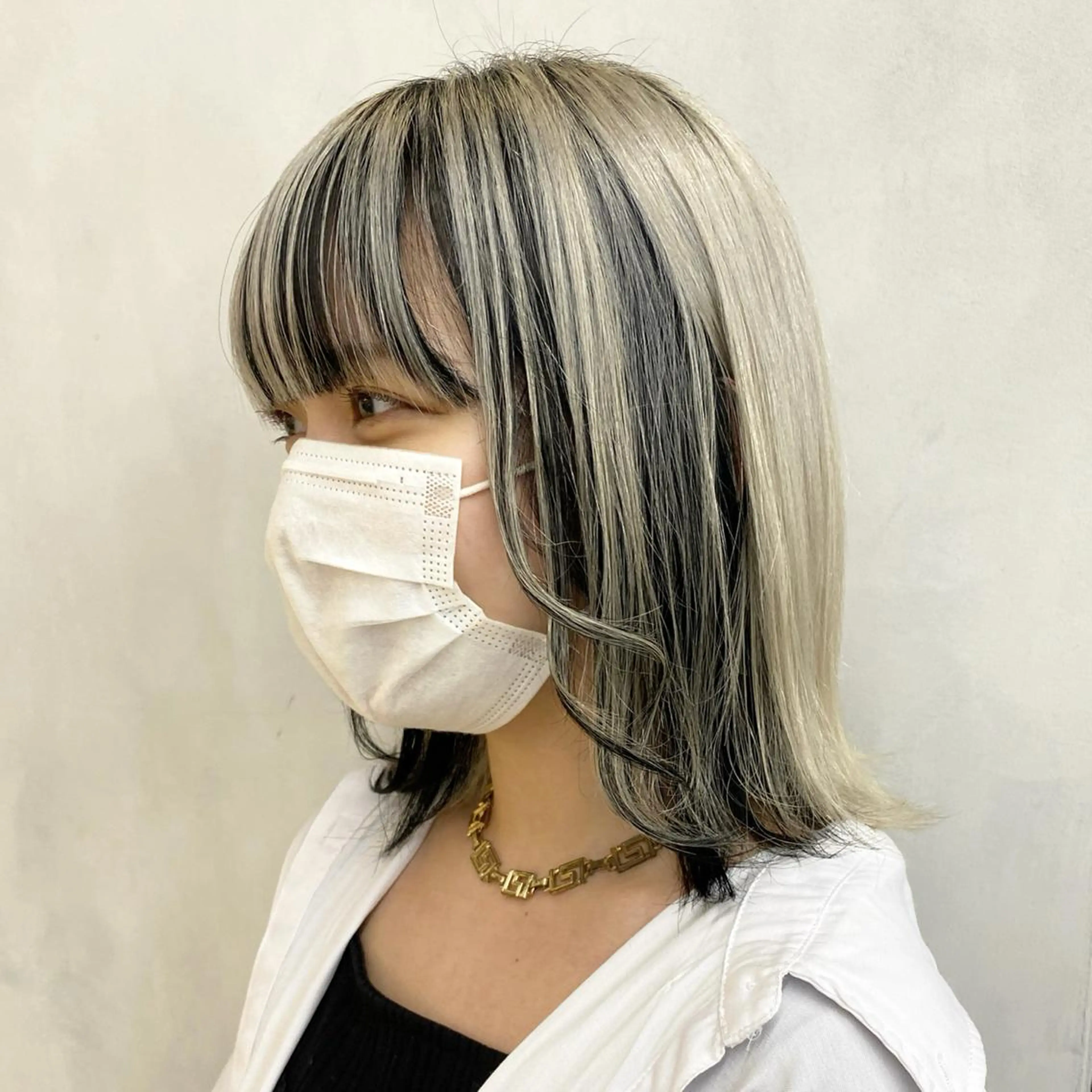 ミディアム カラー カット ヘアカラー トリートメント デザインカラー/パー マ🦖外岡咲希🦖のヘアスタイル