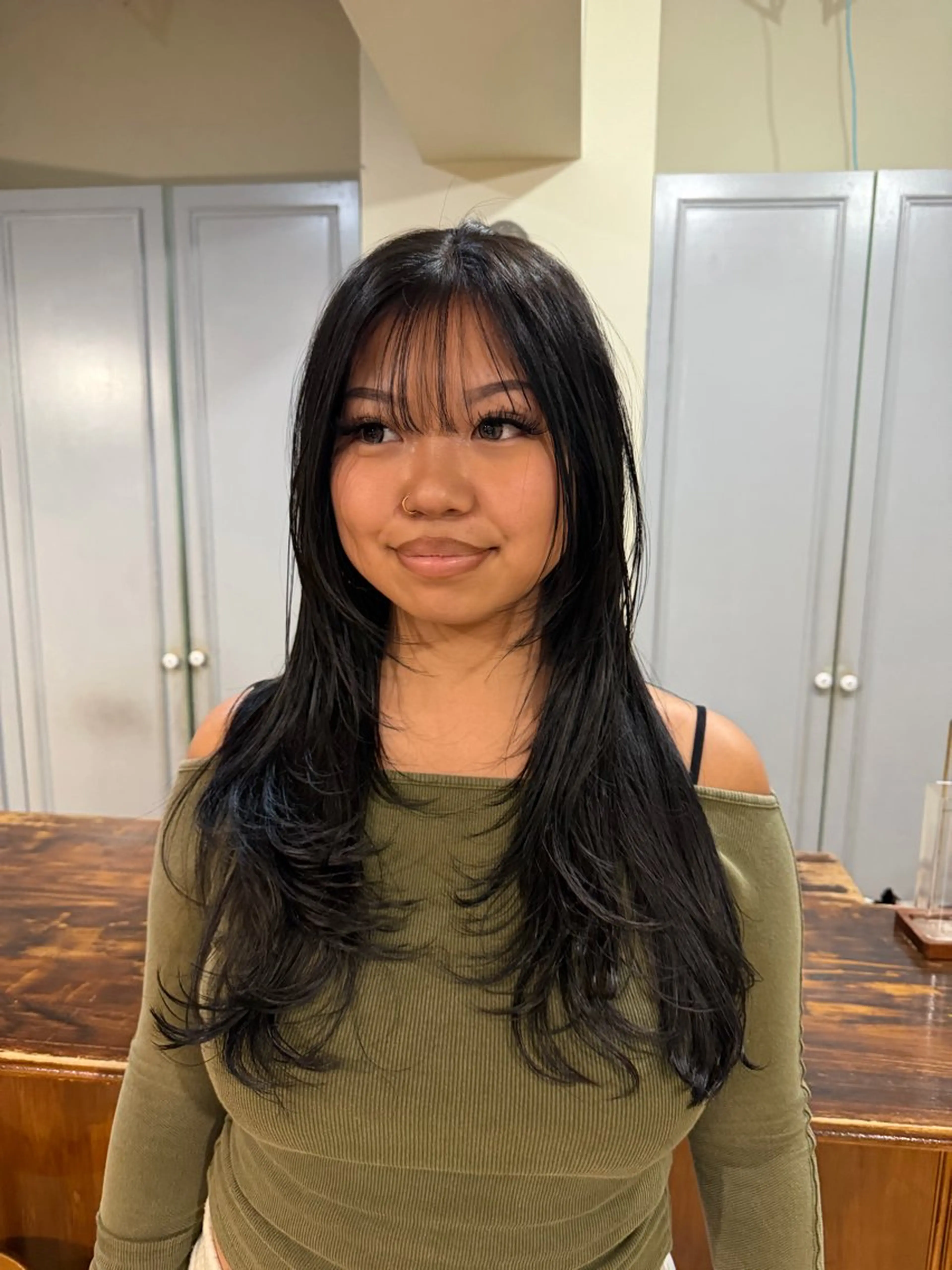 ミディアム カラー カット ヘアカラー トリートメント 🤩噂のMr.髪ポジ ティブ®️yu🤩のヘアスタイル