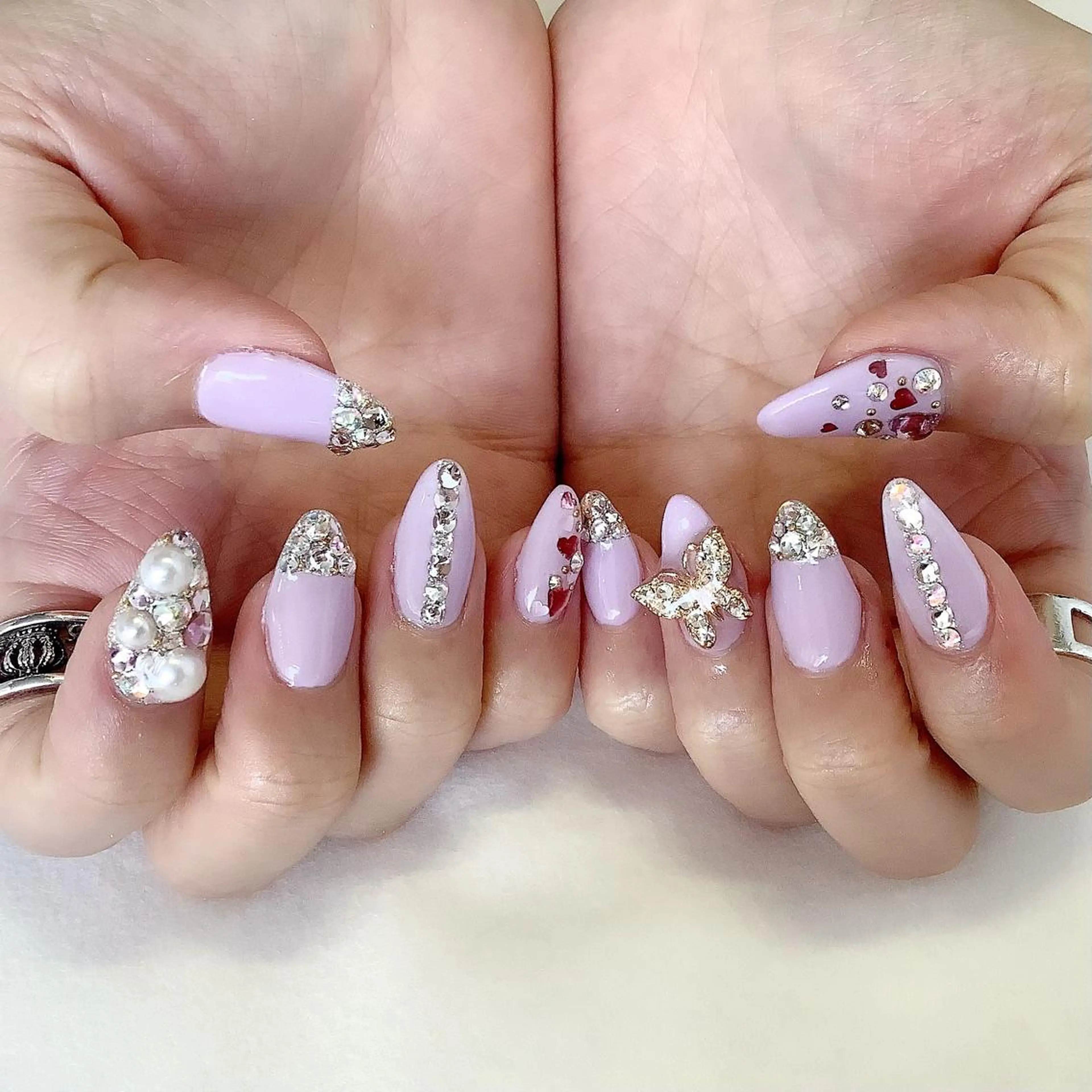 ネイル ハンドネイル 💎🐰 saki. m 🐰💎のネイルデザイン