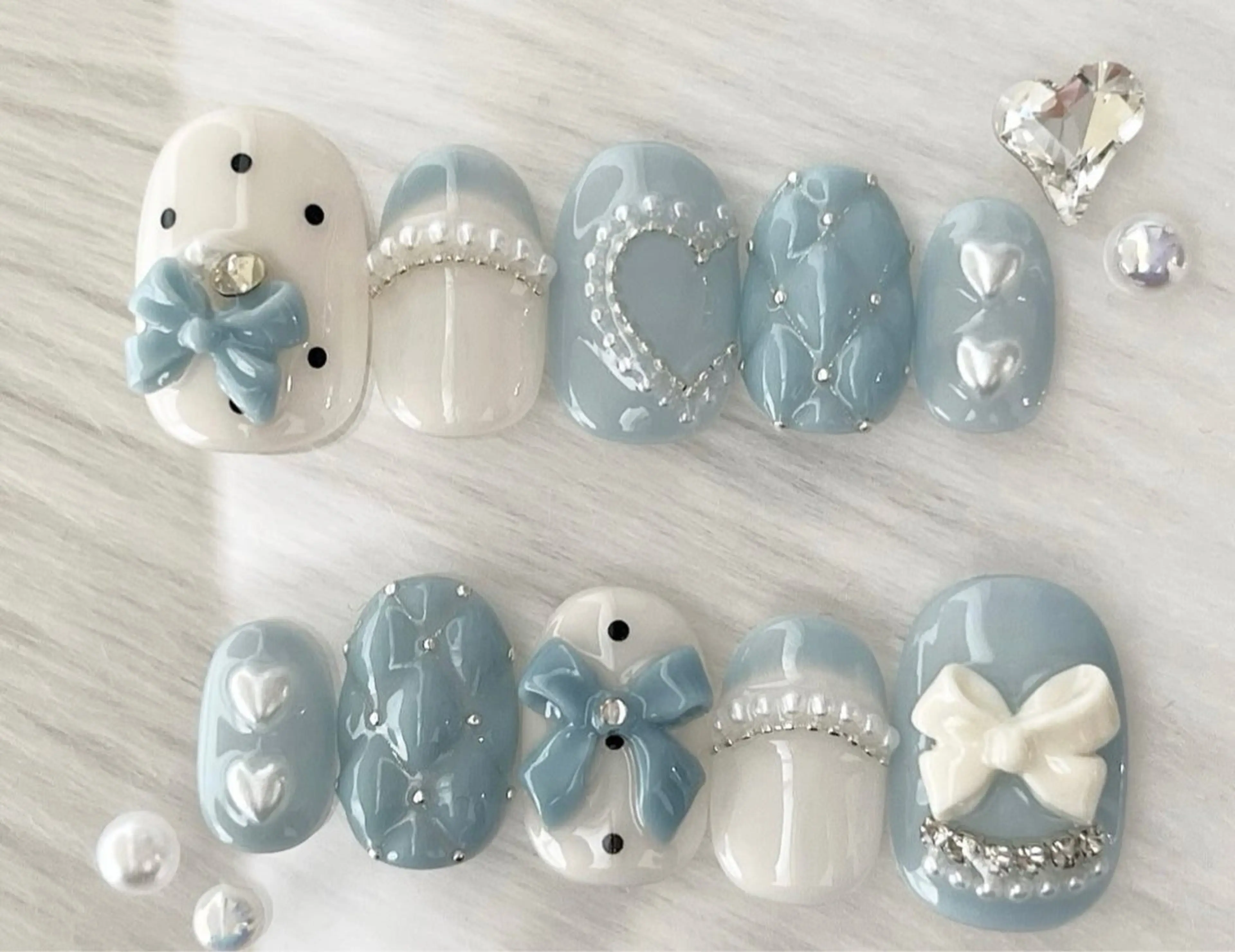 パーマ ハンドネイル D-BEAUTY Nailsalonのネイルデザイン