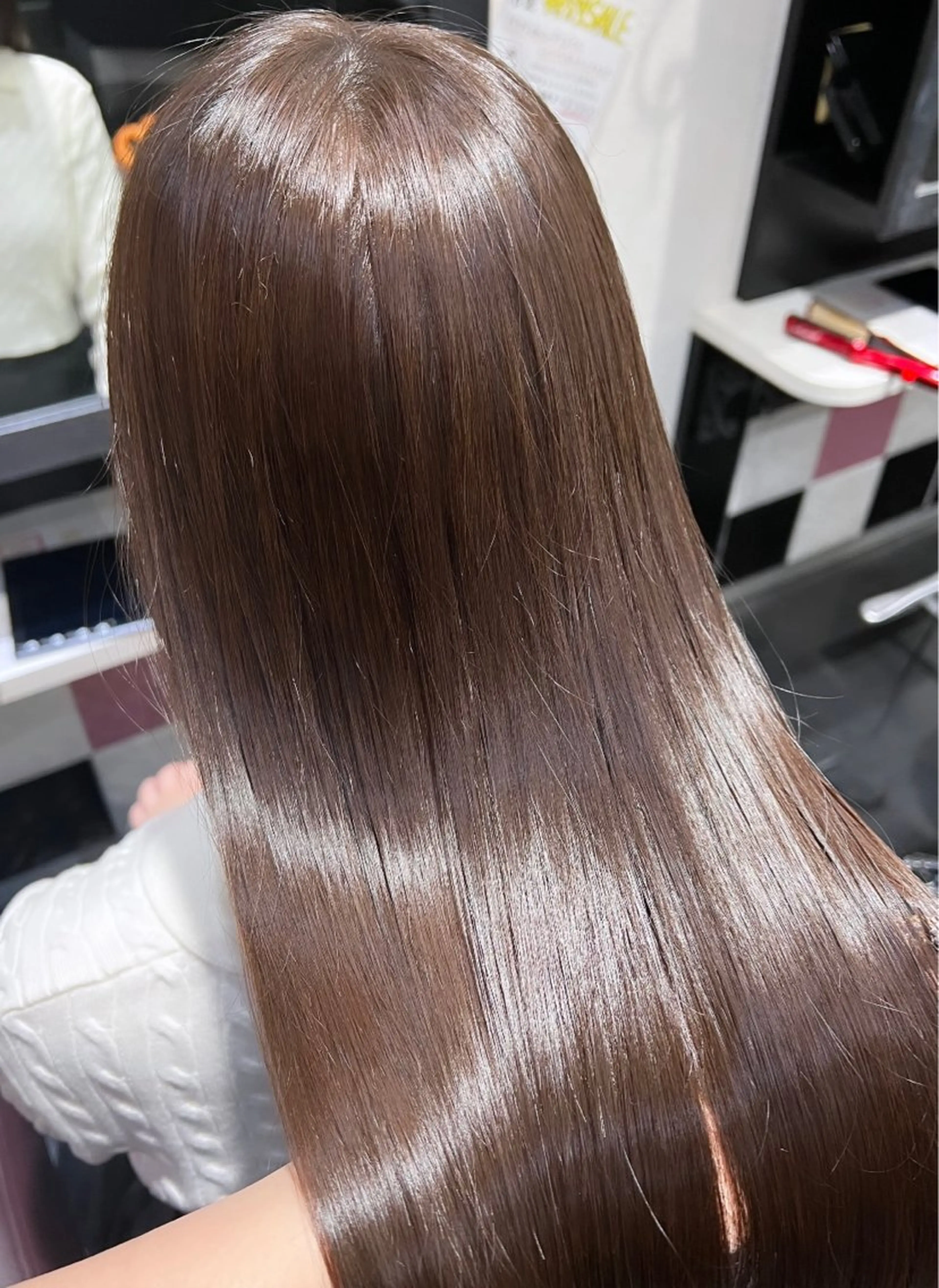ロング カラー ベージュカラー ブラウンカラー ショコラグレージュ チョコレートブラウン ココアベージュ 韓国ヘア ♡tomimaのヘアスタイル