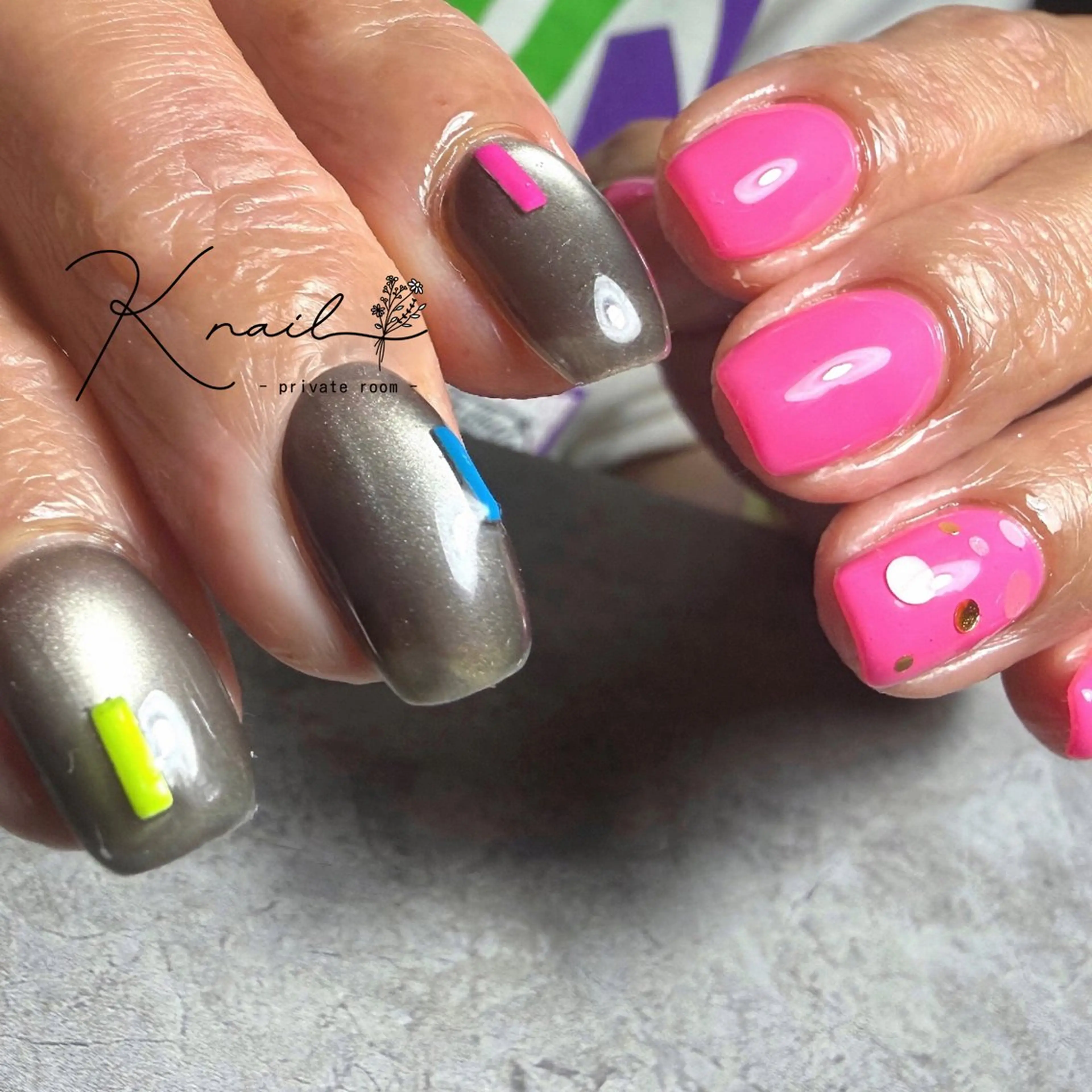 ネイル フラワーネイル ニュアンスネイル 王 雅文のネイルデザイン