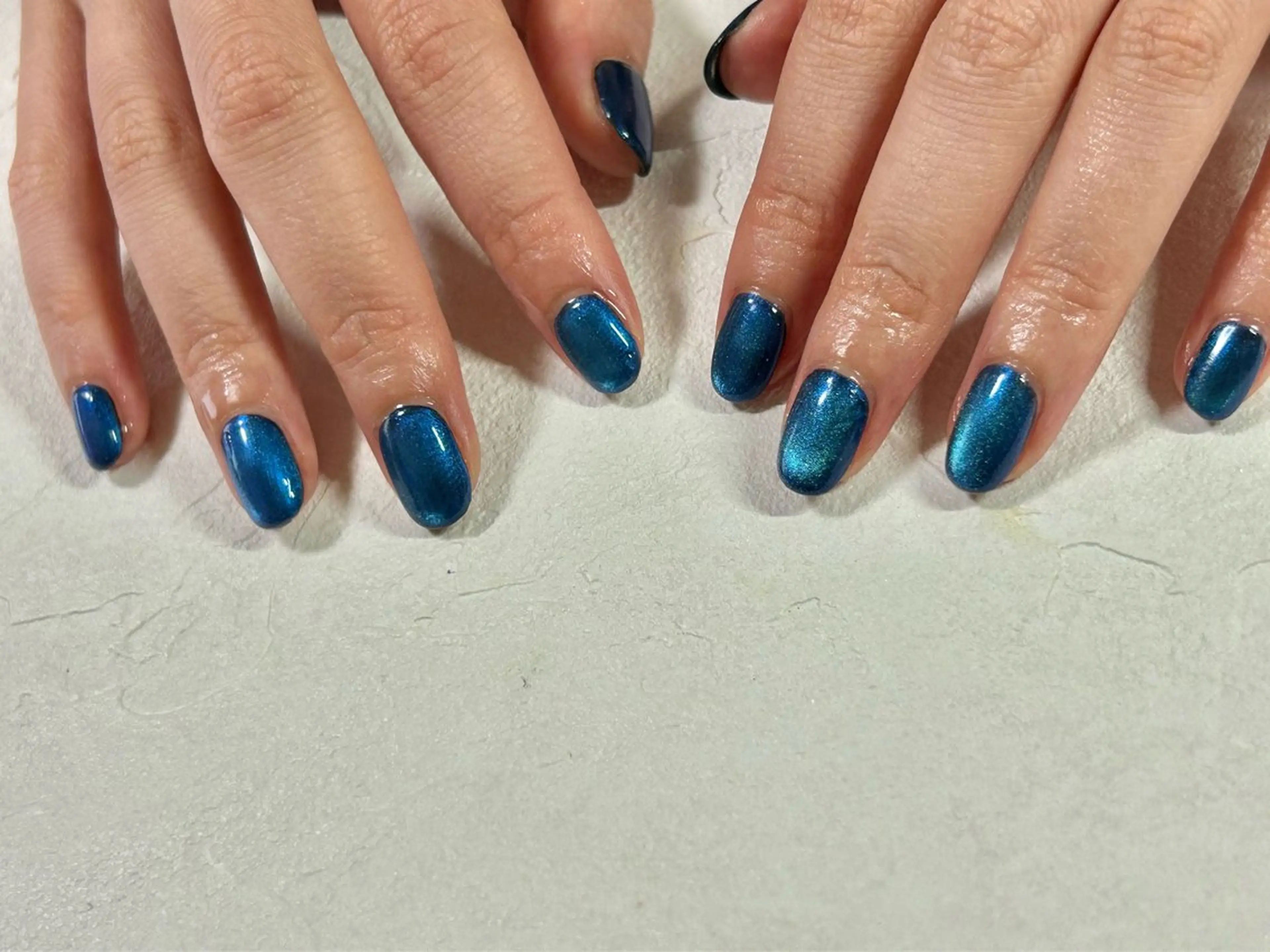 ネイル オーロラネイル フットネイル フレンチネイル ジェルネイル マグネットネイル ハンドネイル kikinail 溝の口のネイルデザイン