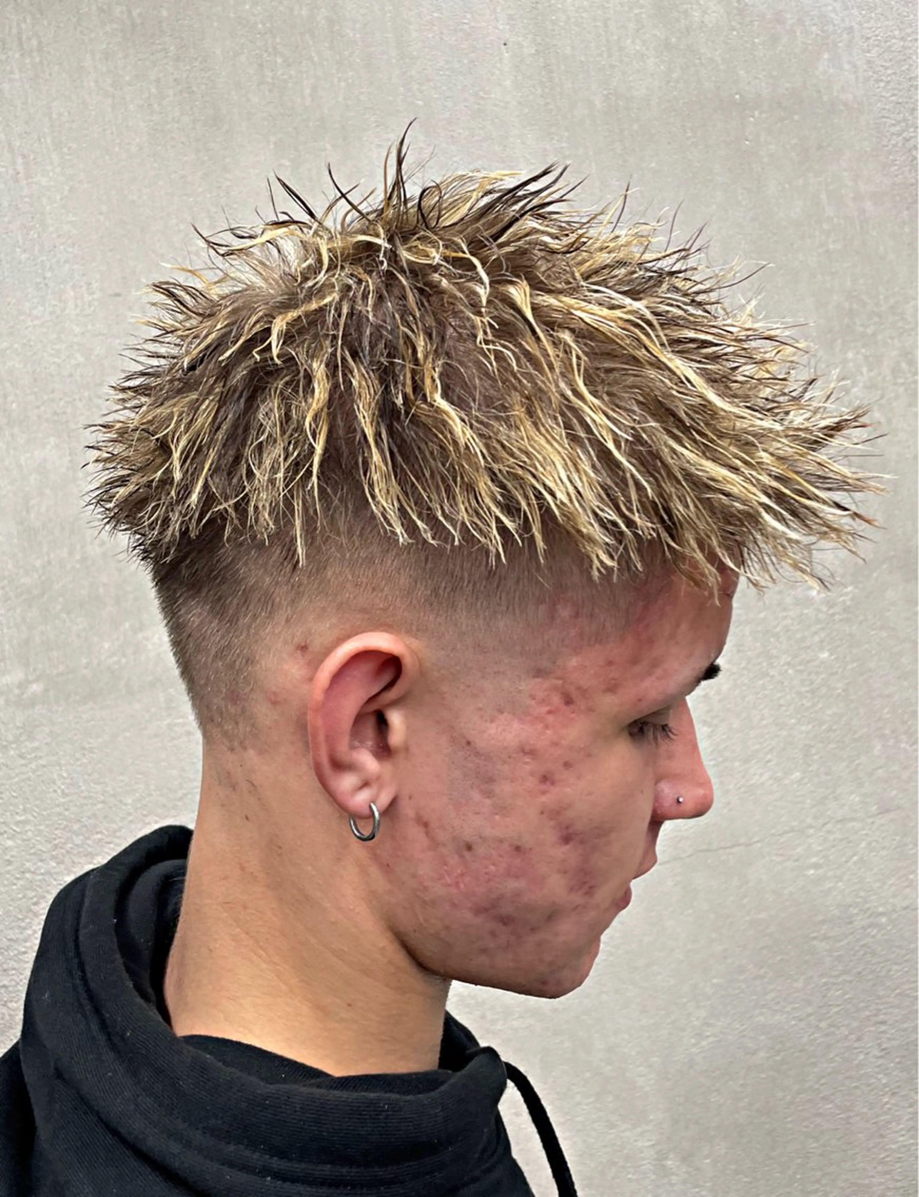 ショート カラー パーマ メンズ 💈メッシュパーマ 特化💈ユウマ💈のヘアスタイル