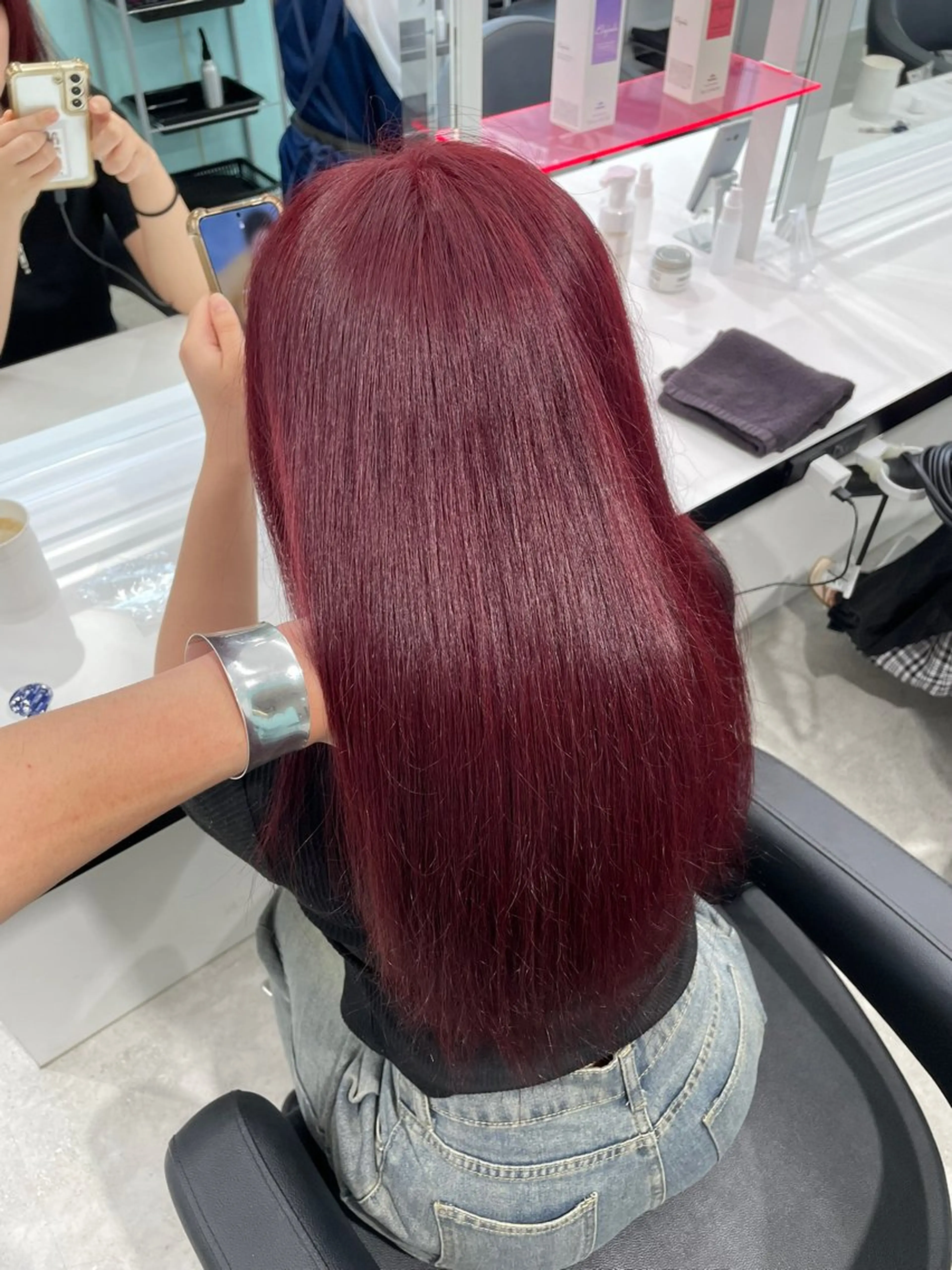 ロング カラー エフェクトブリーチ／ レイヤーカット／翔のヘアスタイル