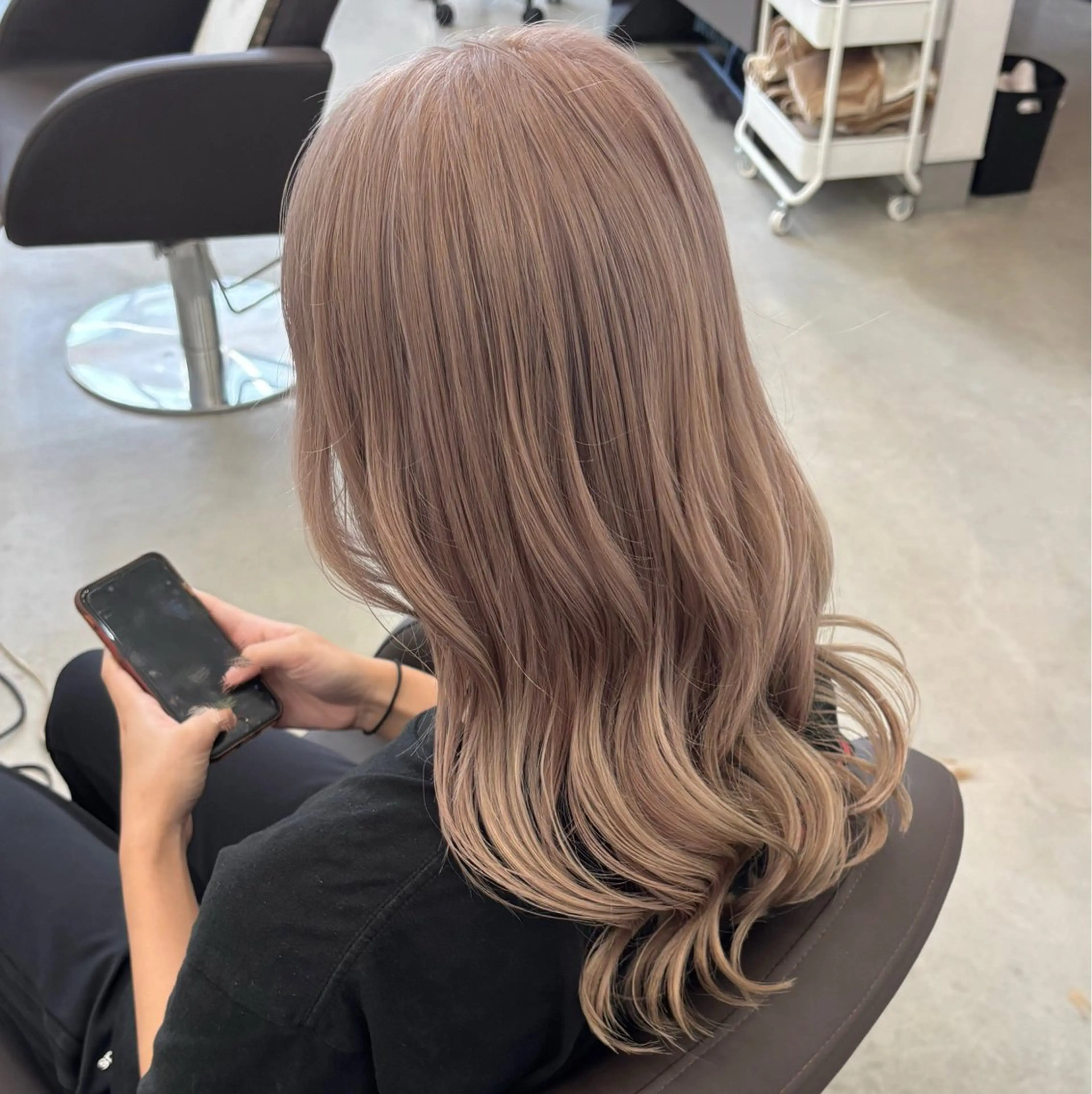 bleach W color + 5step treatment🐄⸒⸒🍃の写真