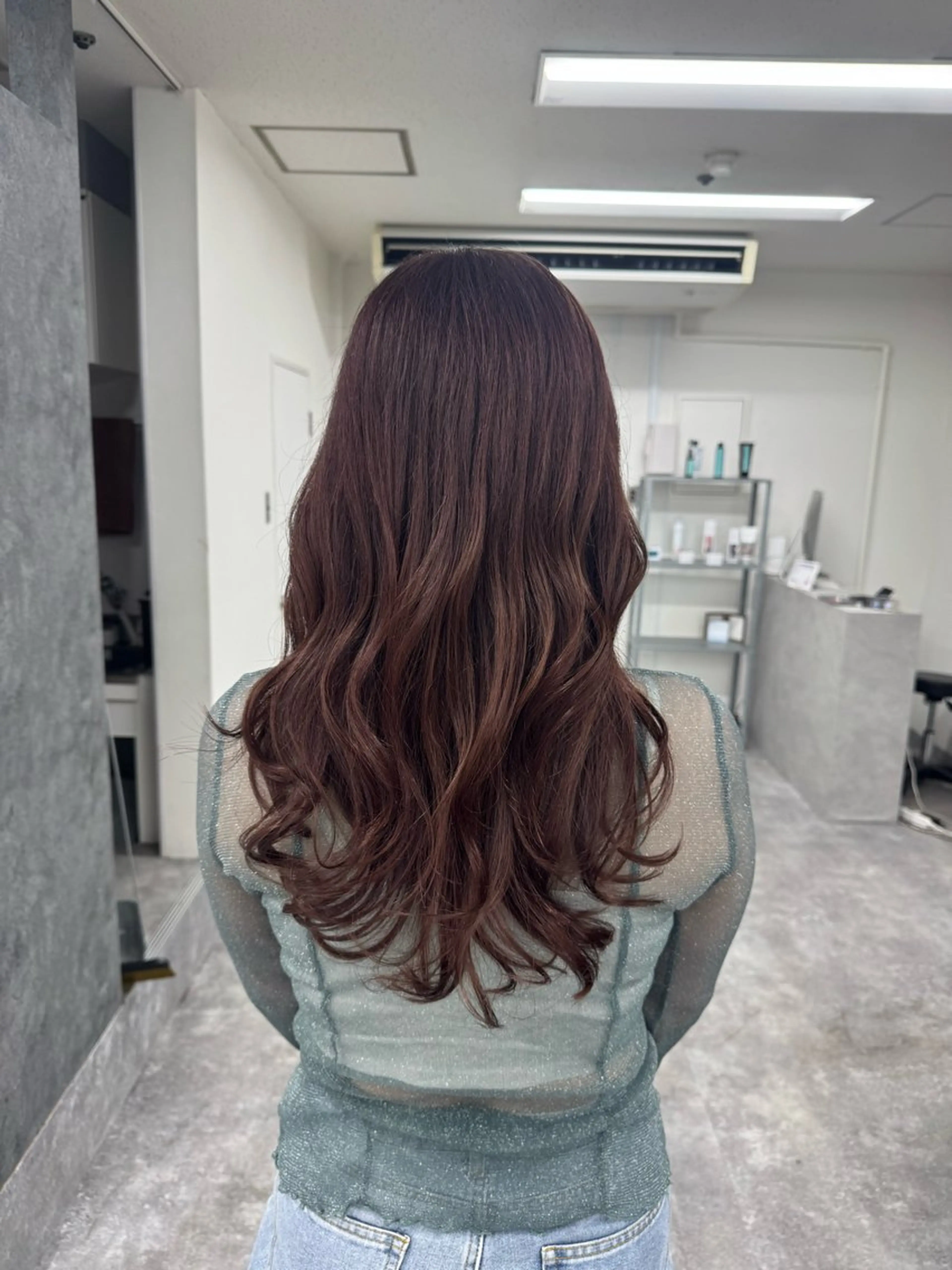 セミロング 髪質改善 ヘアカラー トリートメント Eir 神戸所属・髪質改善/縮毛矯正 長井 美佐子のヘアスタイル