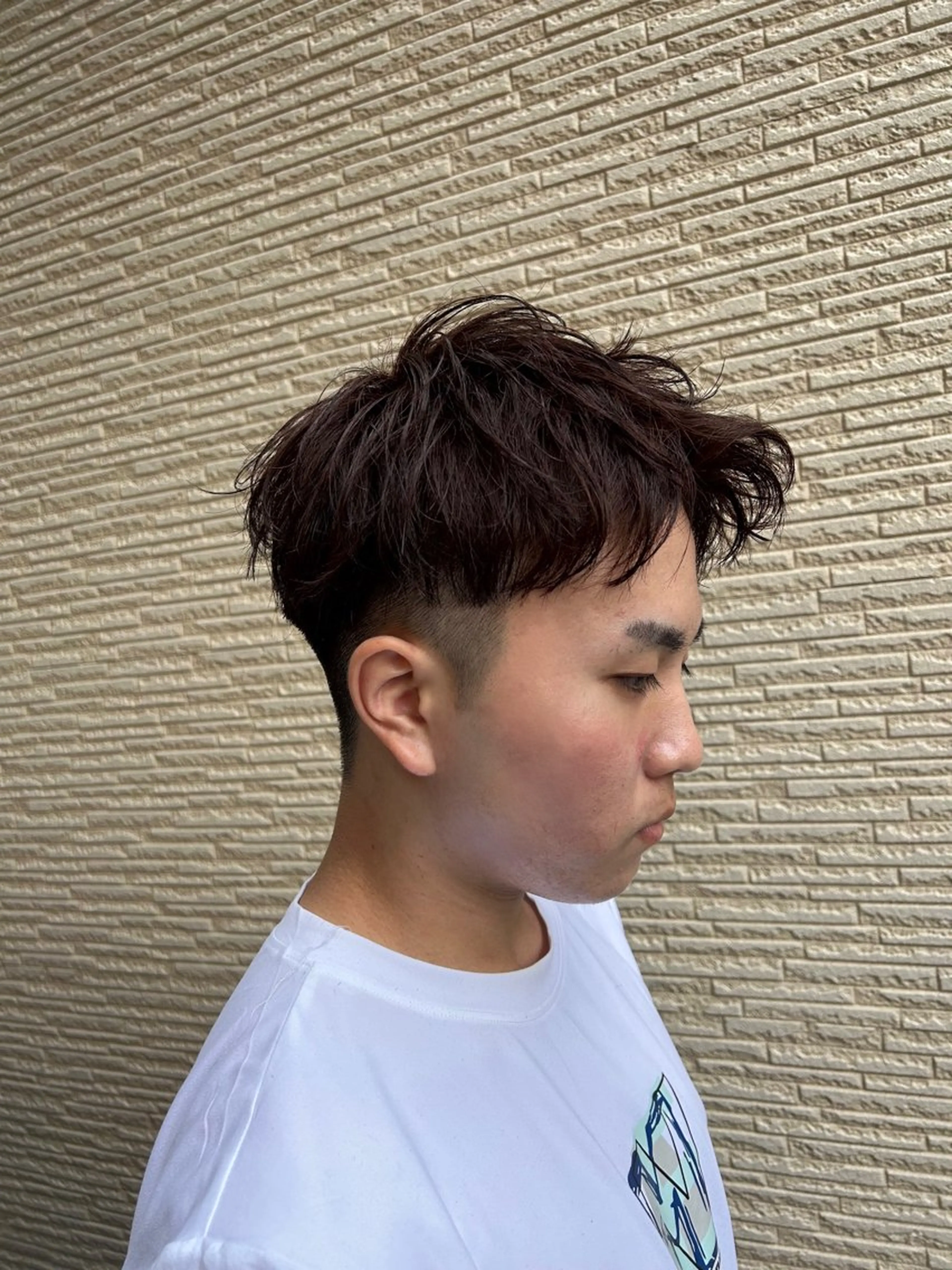 メンズ メンズショート 刈り上げ 最新ケアカラー 髪質改善YUTOのヘアスタイル