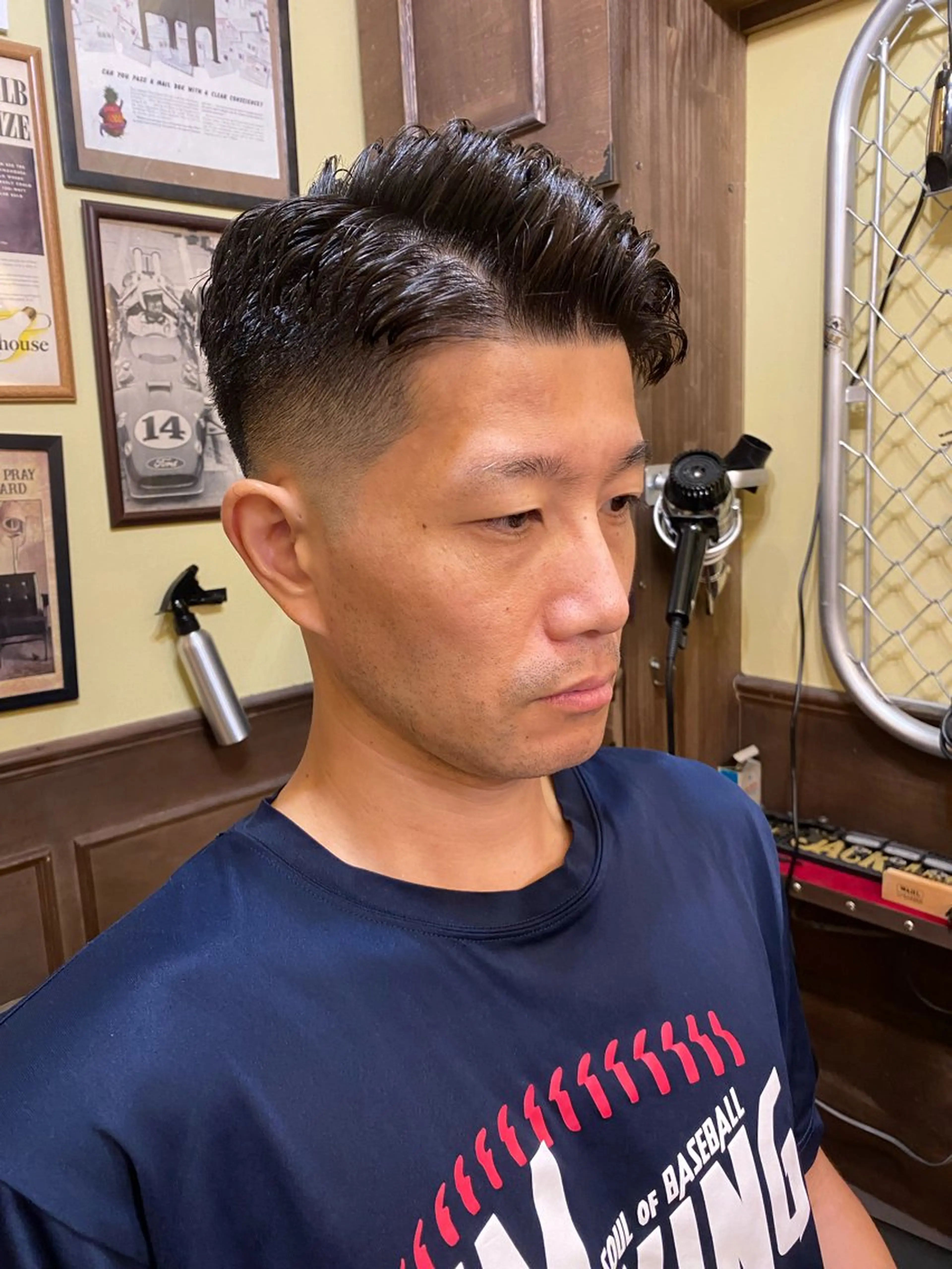 ショート パーマ メンズ 💈メンズカット 中野💈志賀 隼樹のヘアスタイル