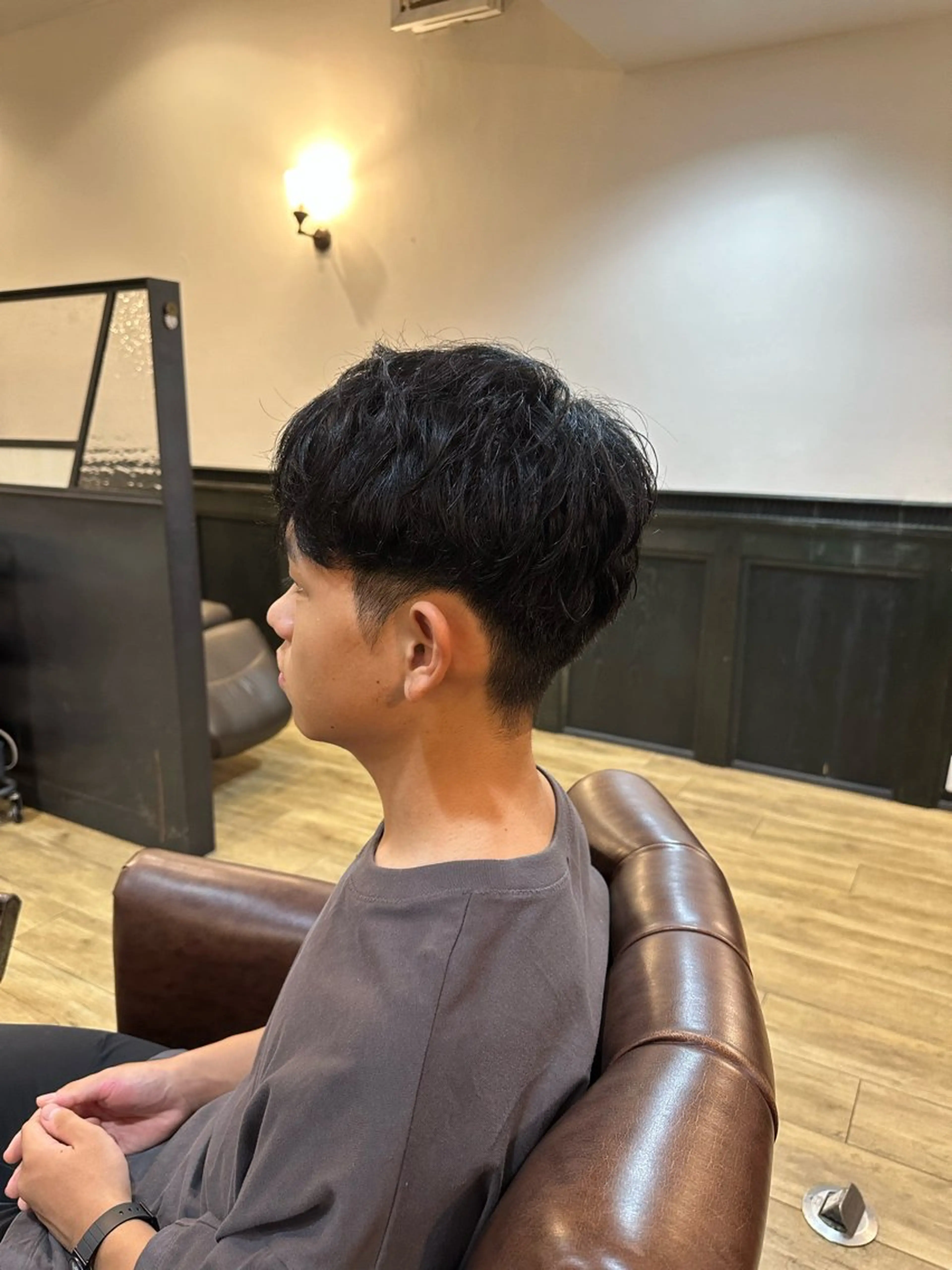 メンズ ツヤ感/透明感カラー /蟹江/harunaのヘアスタイル