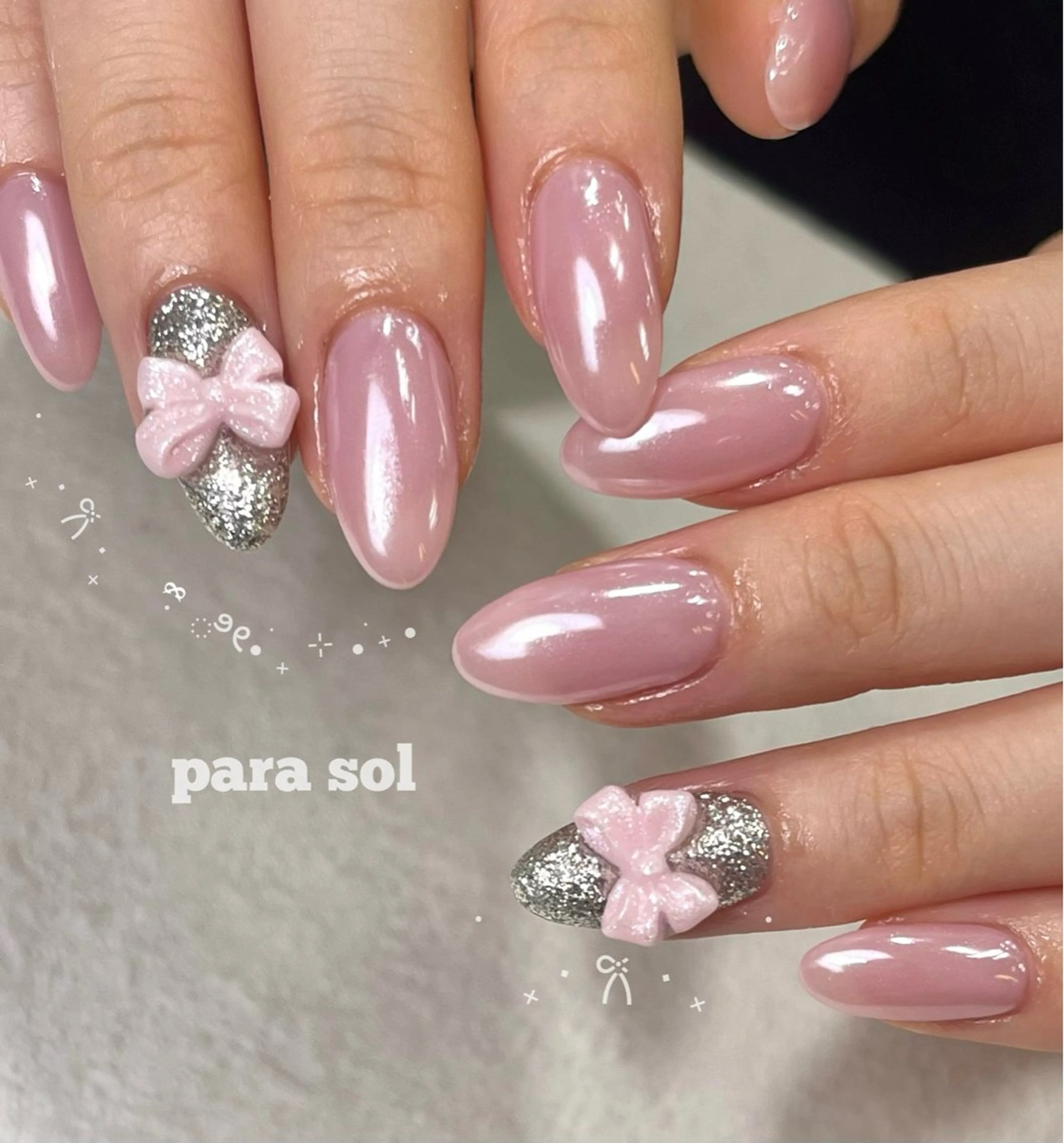 ネイル オーロラネイル ジェルネイル ガーリー キラキラネイル 韓国ネイル ハンドネイル フットネイル para ☀︎ sol by BECK所属・Para Sol nail　Maoのネイルデザイン